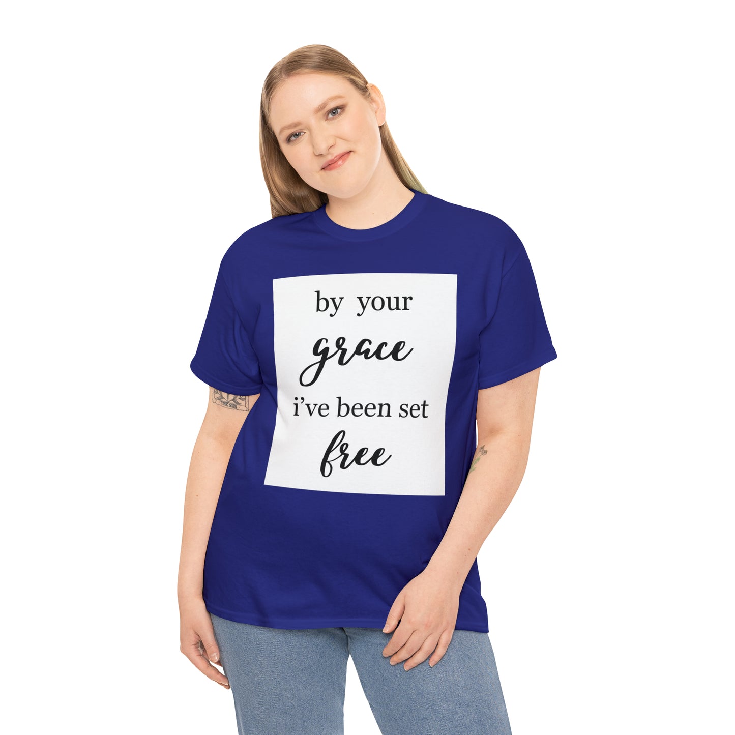 Unisex T-shirt (by your grace I’ve been set free)