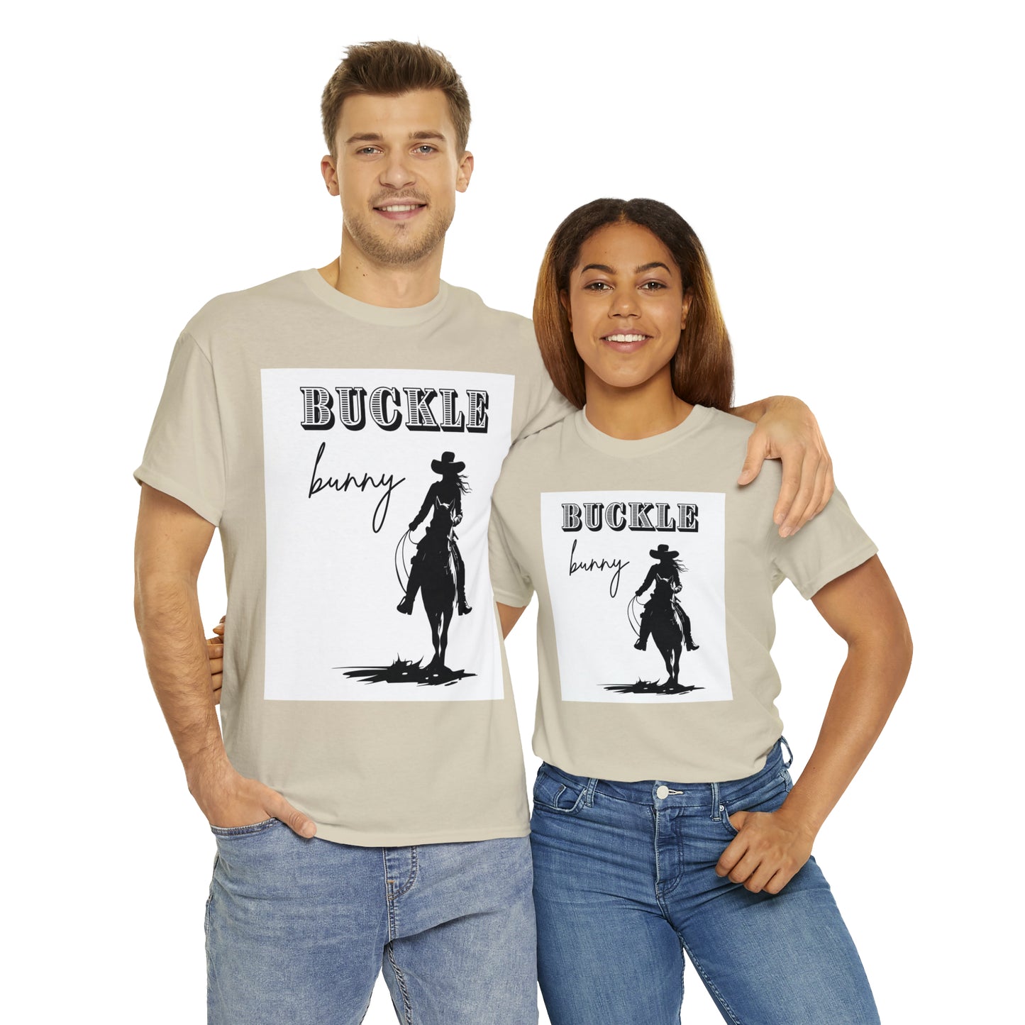 Unisex Cotton T-Shirt (buckle bunny)