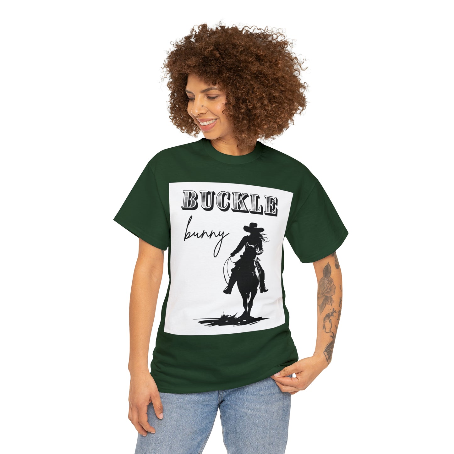 Unisex Cotton T-Shirt (buckle bunny)