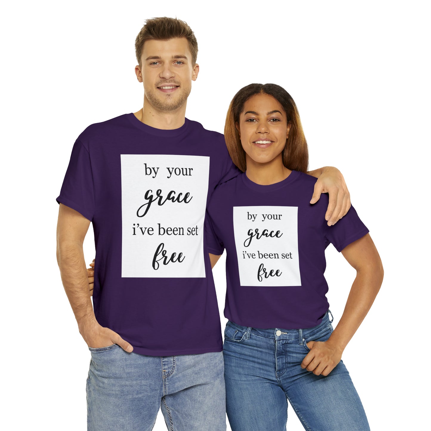 Unisex T-shirt (by your grace I’ve been set free)