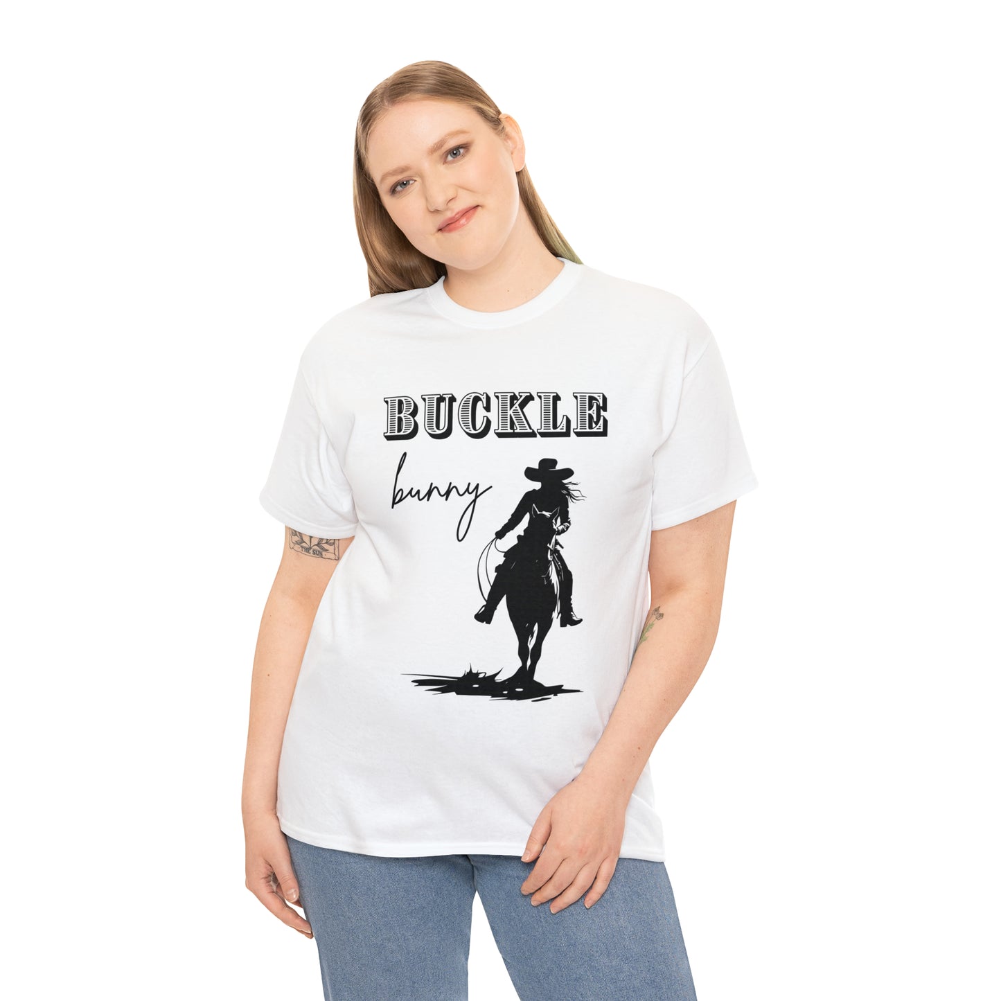 Unisex Cotton T-Shirt (buckle bunny)
