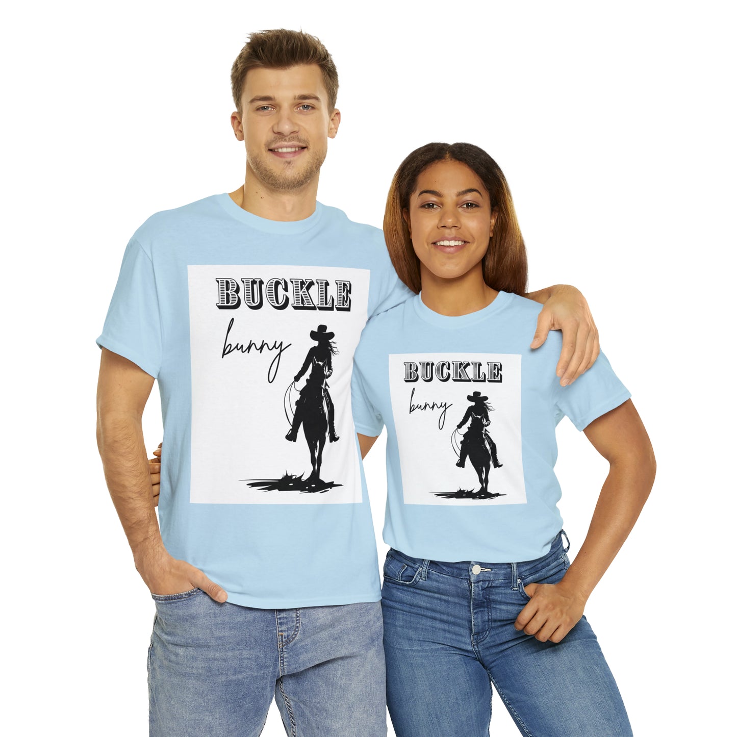 Unisex Cotton T-Shirt (buckle bunny)