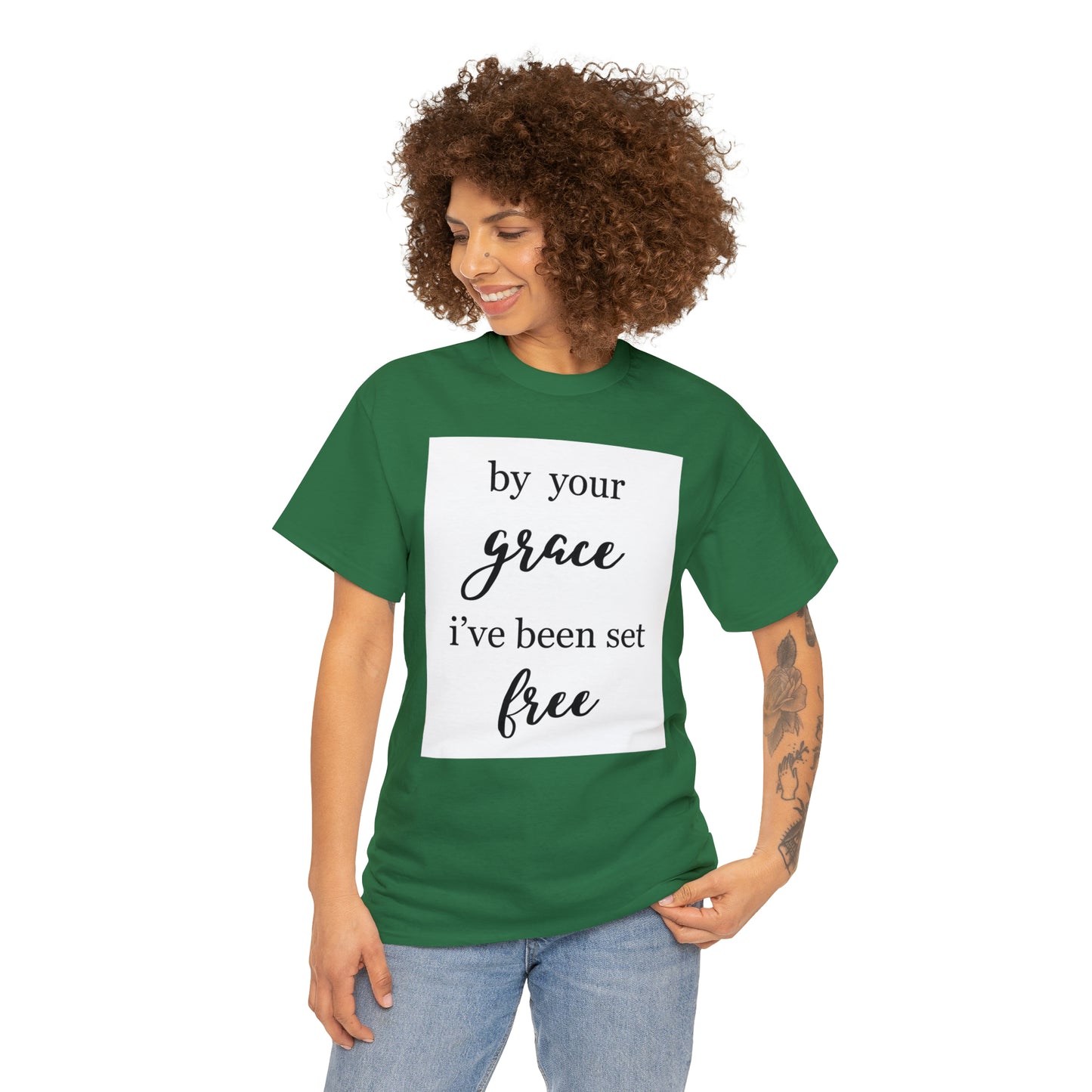 Unisex T-shirt (by your grace I’ve been set free)