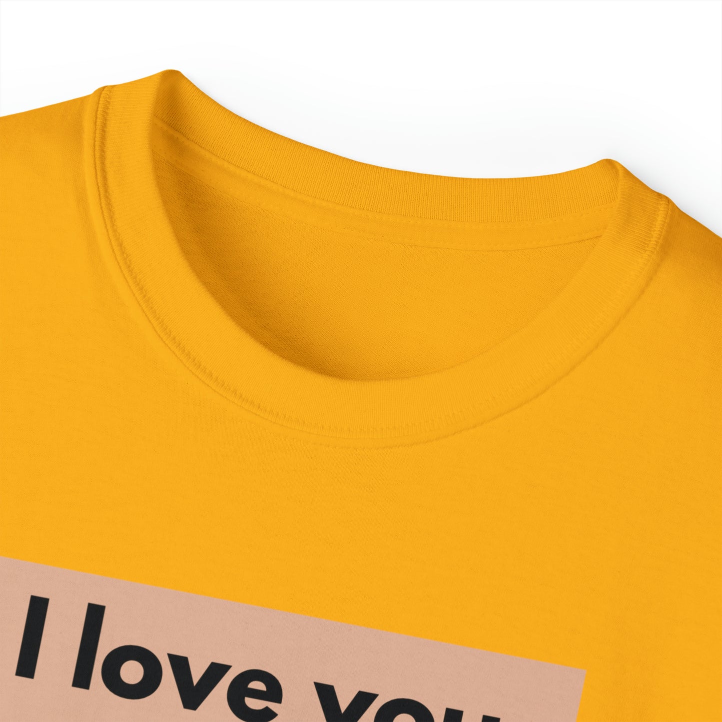 Unisex Cotton T-Shirt (I love you more than coffee)