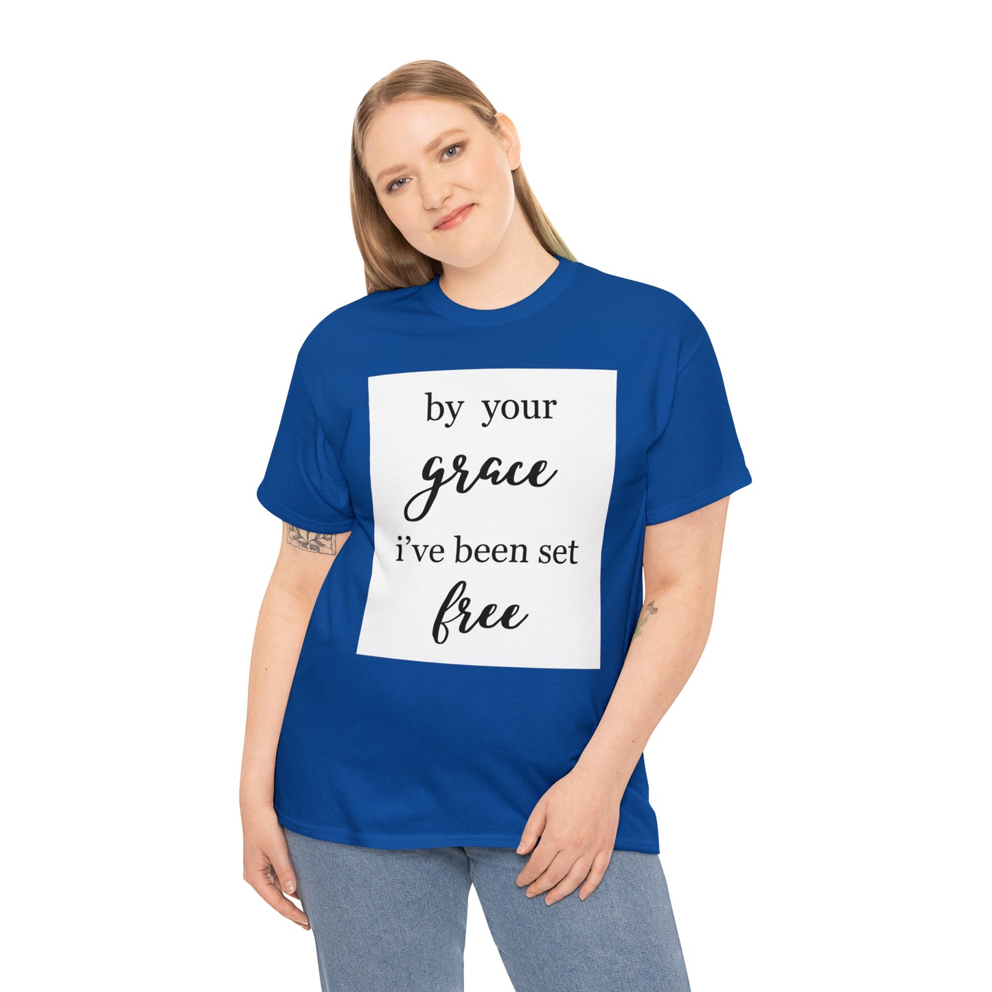 Unisex T-shirt (by your grace I’ve been set free)