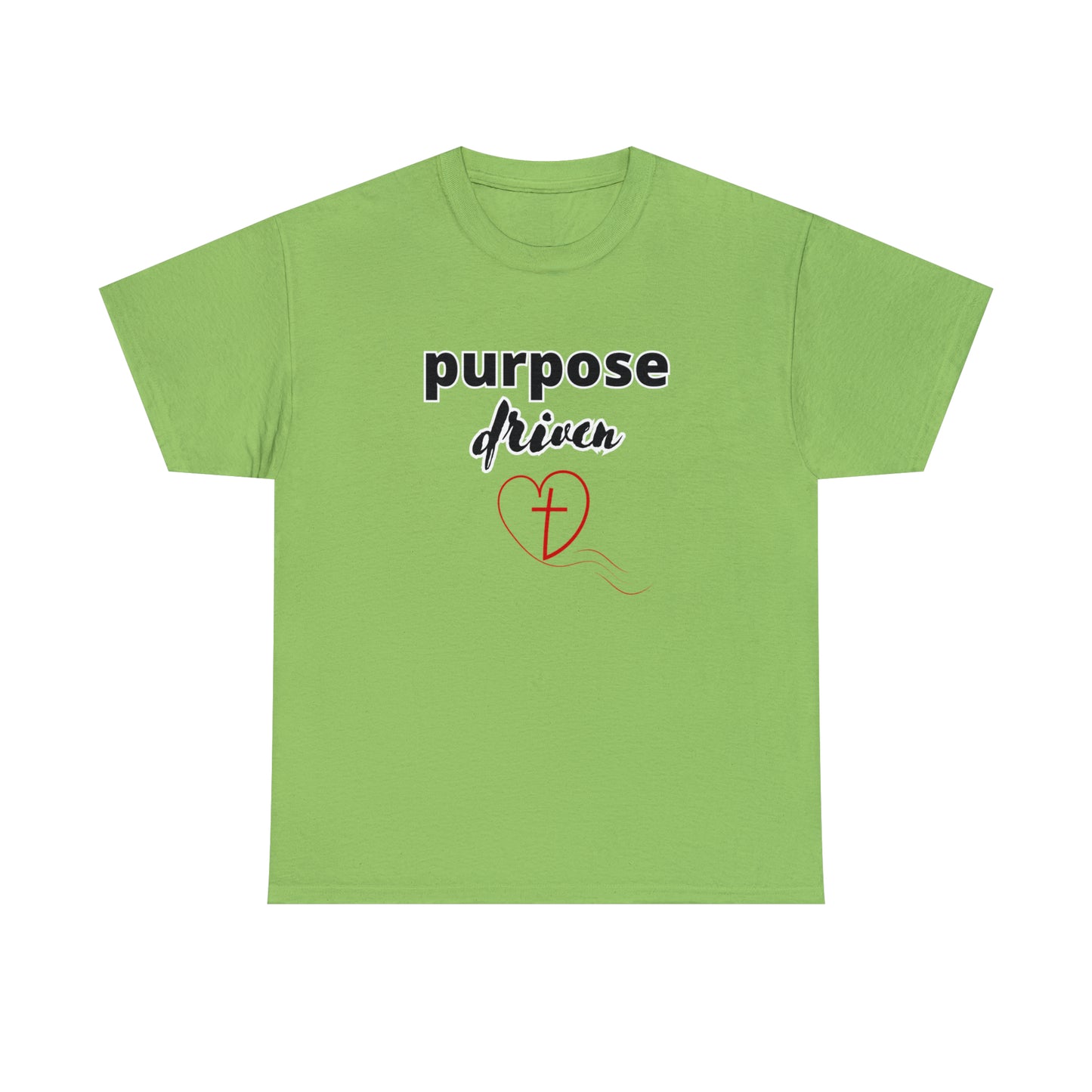 Unisex Cotton T-Shirt (purpose driven heart with a cross)