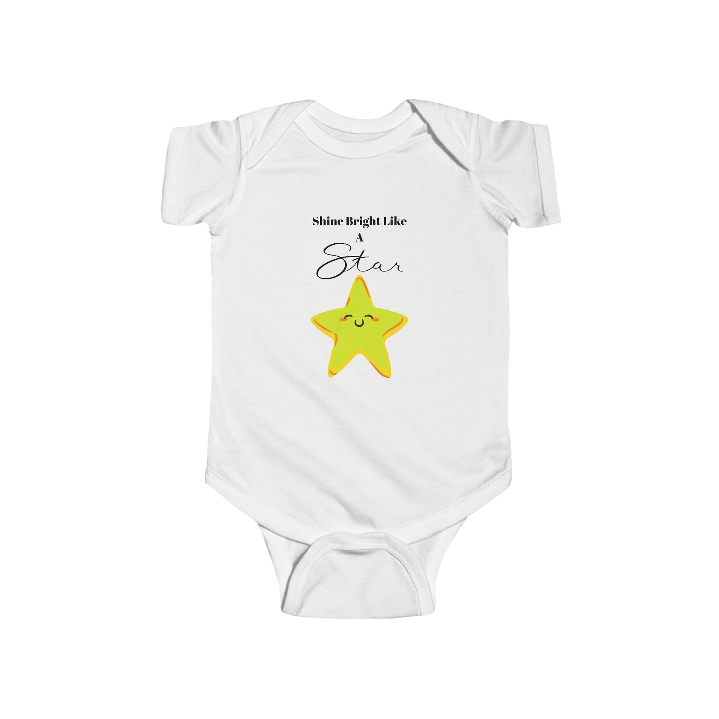 Shine Bright Like A Star Baby Onesie