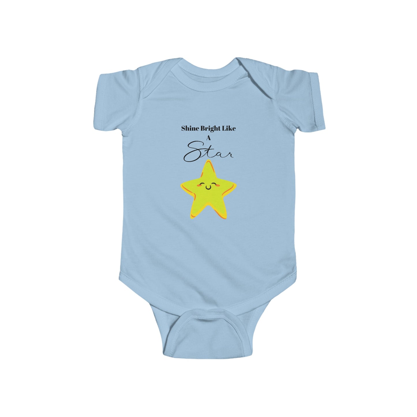 Shine Bright Like A Star Baby Onesie