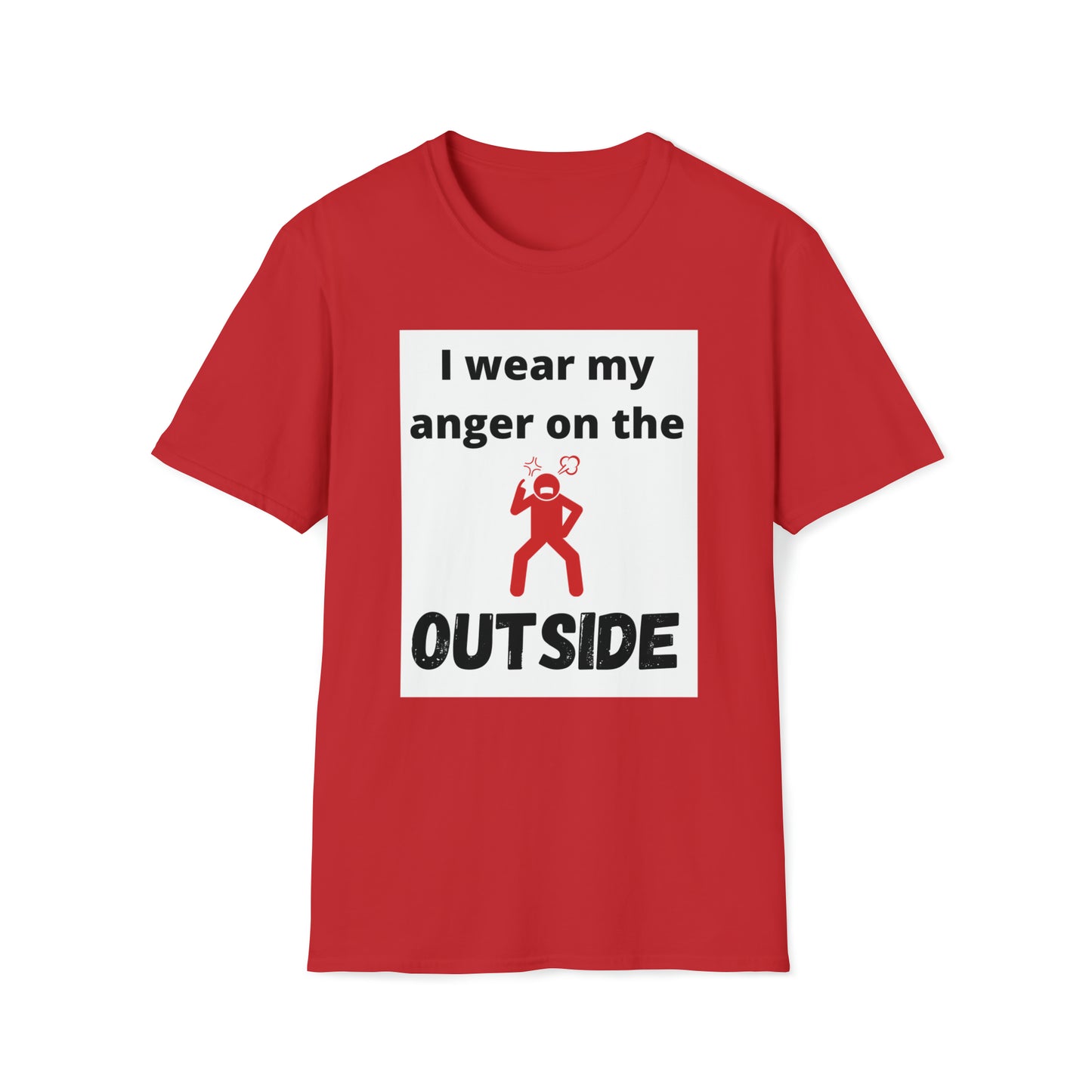 Men’s Softstyle T-Shirt (I wear my anger on the outside)