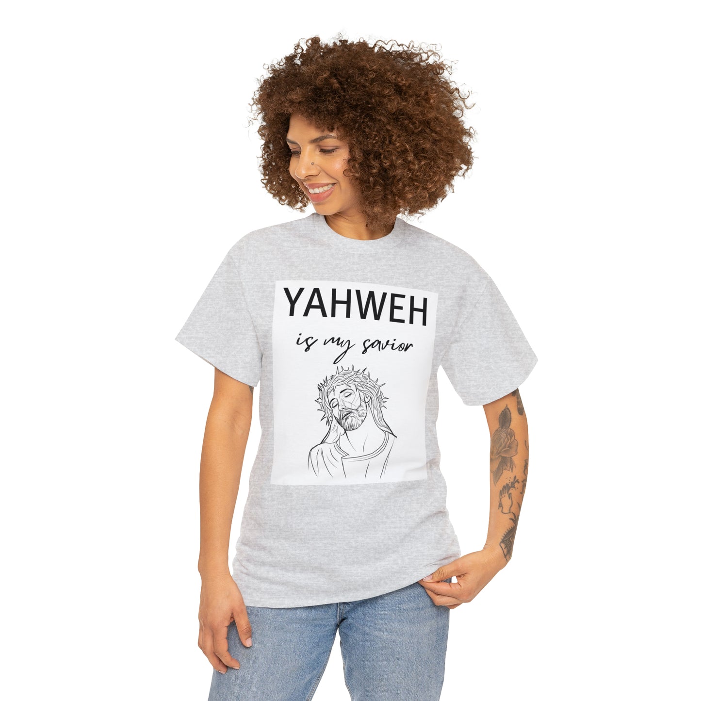 Unisex Tee (Yahweh Is My Savior) with Jesus design