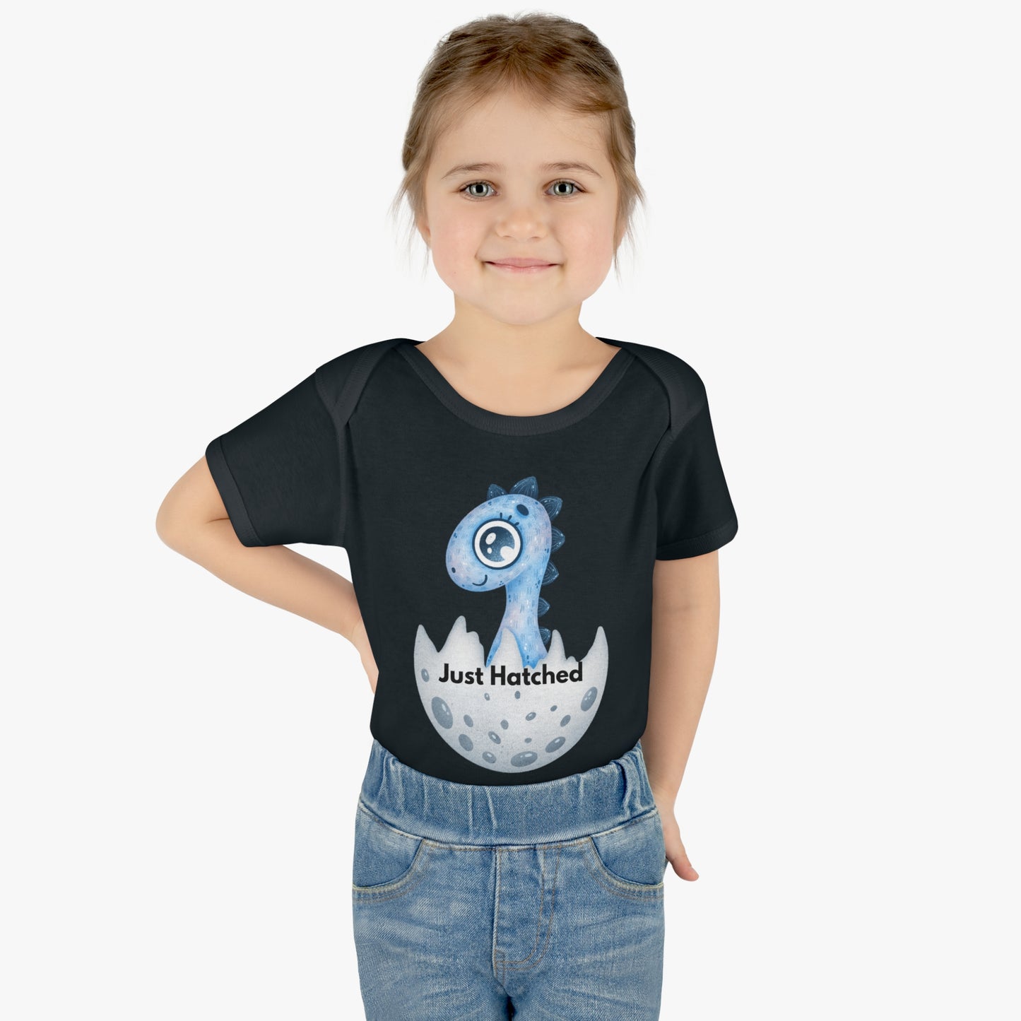 Boy Baby Onesie (just hatched dinosaur)