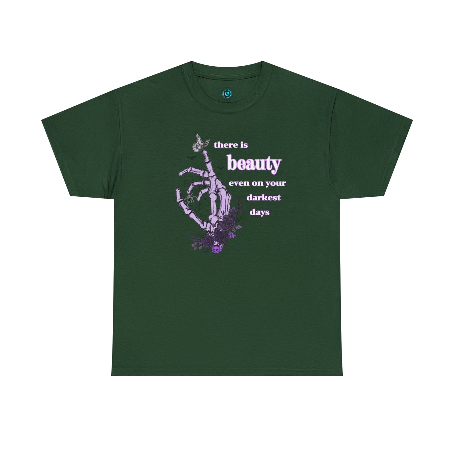 Woman’s Cotton T-Shirt (there is beauty even on your darkest days)