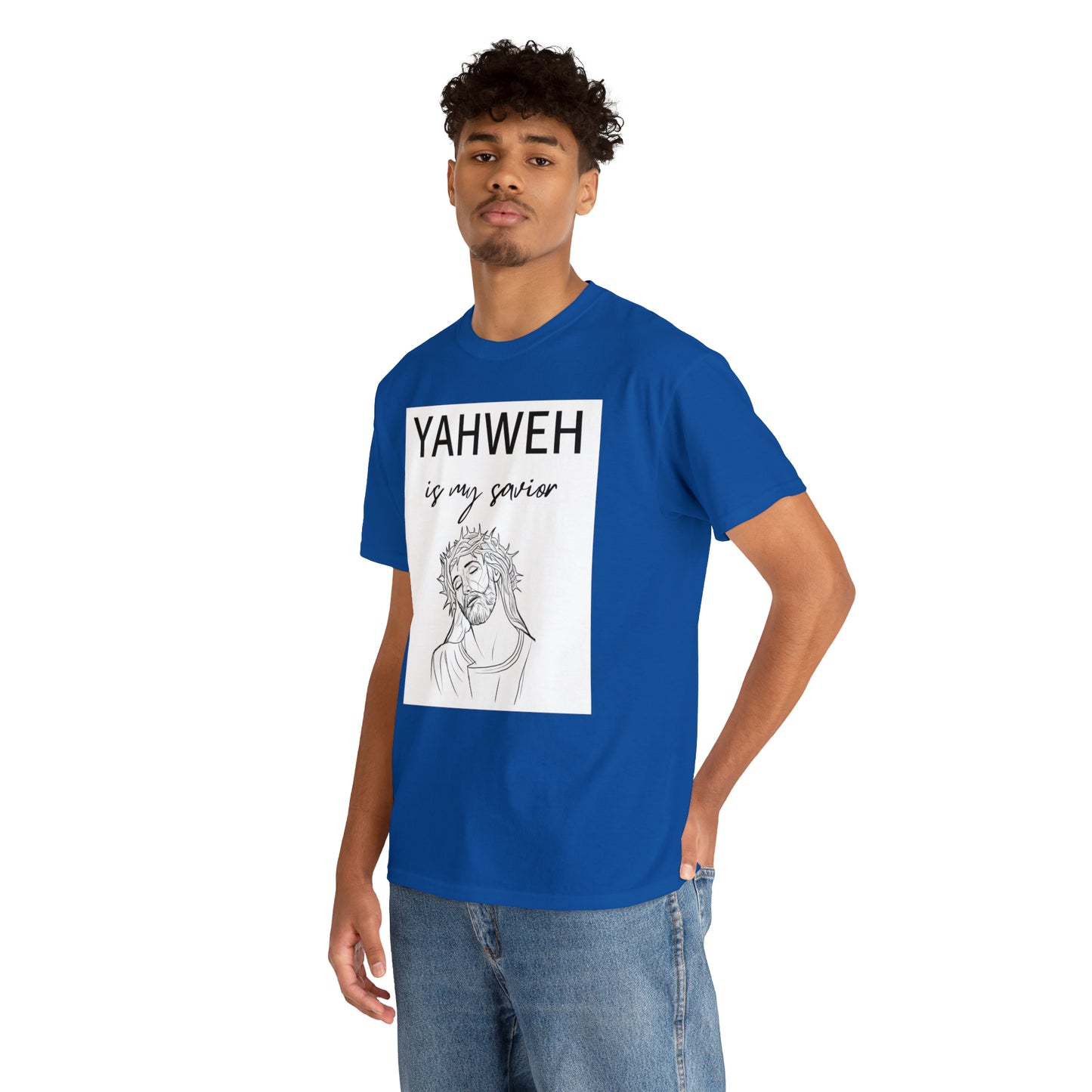 Unisex Tee (Yahweh Is My Savior) with Jesus design