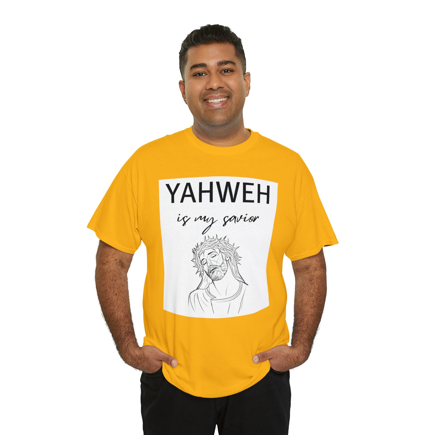 Unisex Tee (Yahweh Is My Savior) with Jesus design