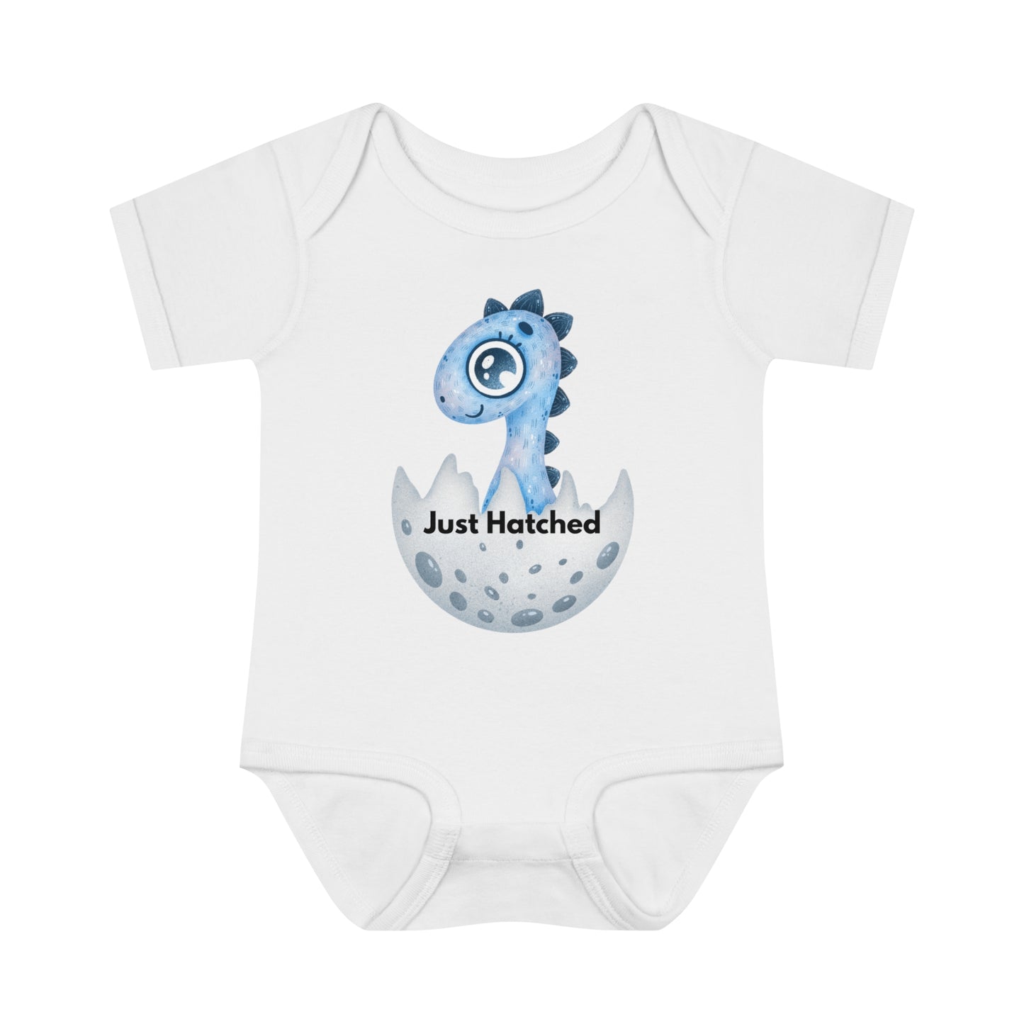 Boy Baby Onesie (just hatched dinosaur)