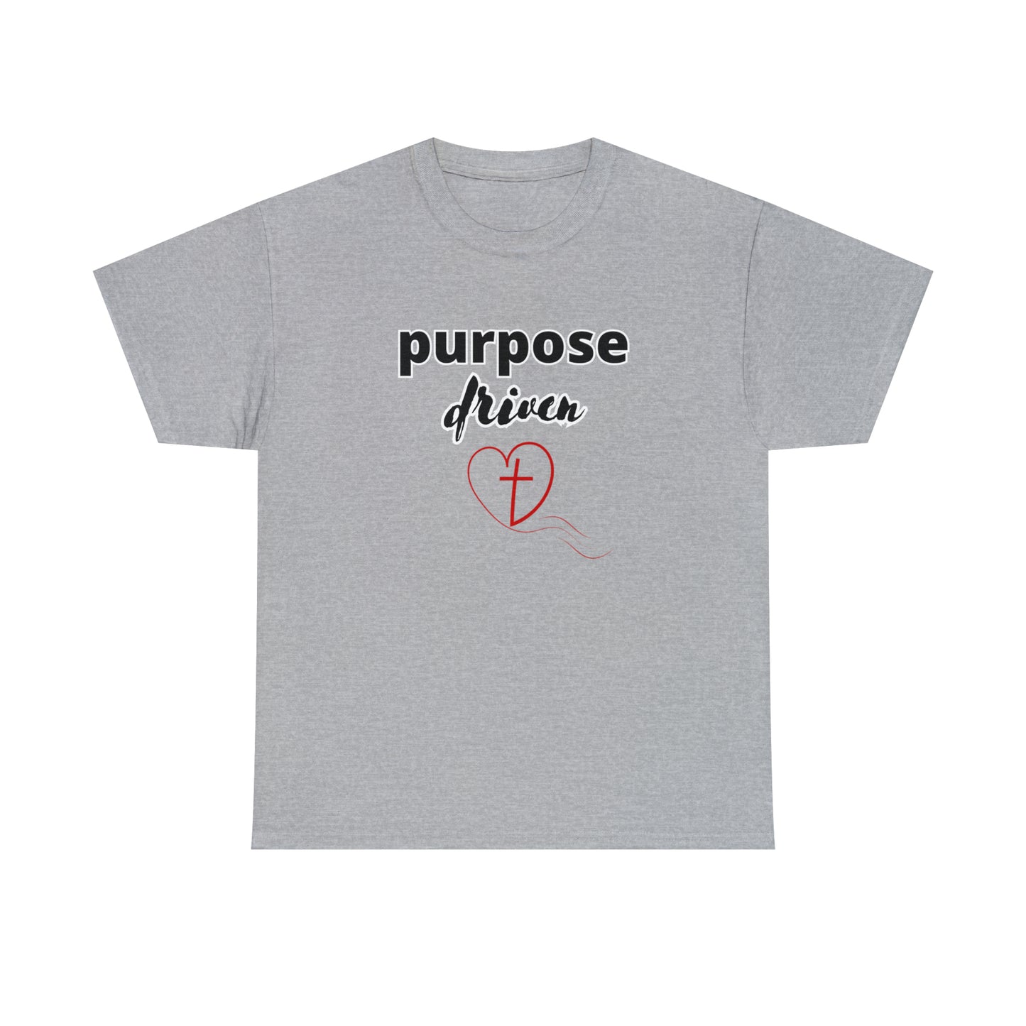 Unisex Cotton T-Shirt (purpose driven heart with a cross)