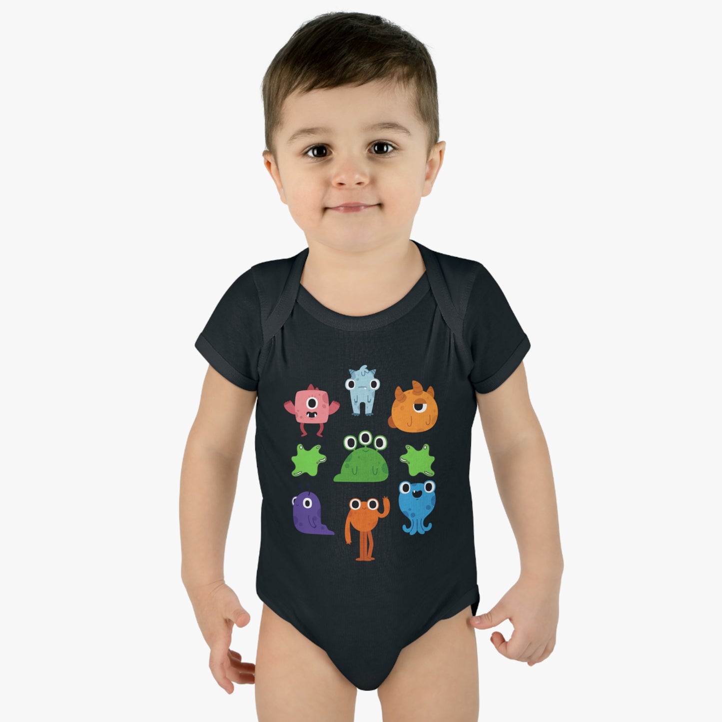 Halloween Monsters Baby Bodysuit (unisex)