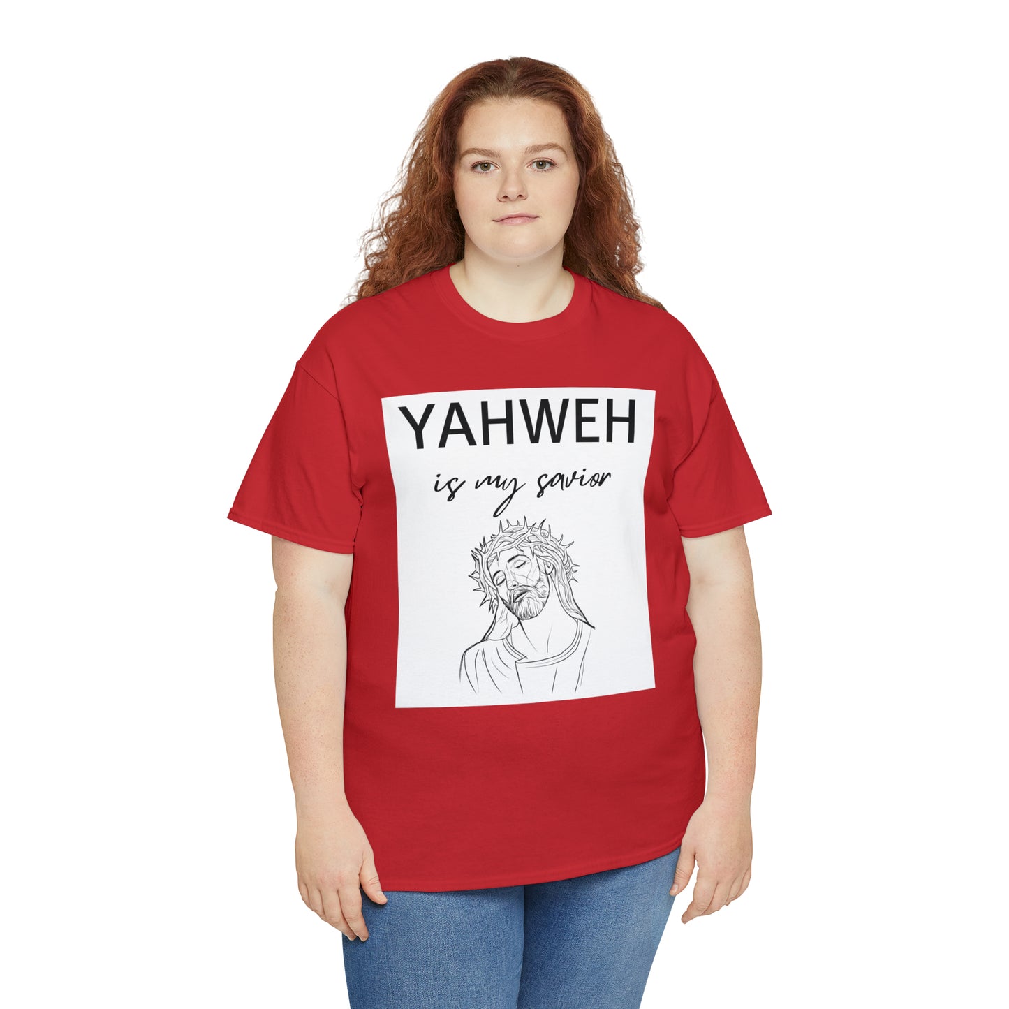 Unisex Tee (Yahweh Is My Savior) with Jesus design