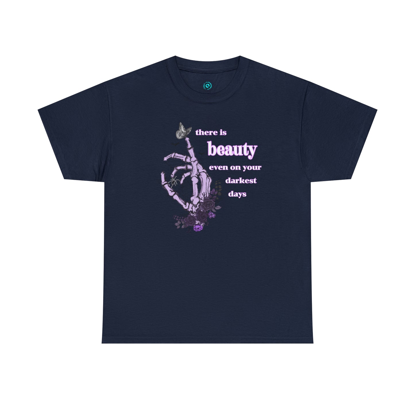 Woman’s Cotton T-Shirt (there is beauty even on your darkest days)