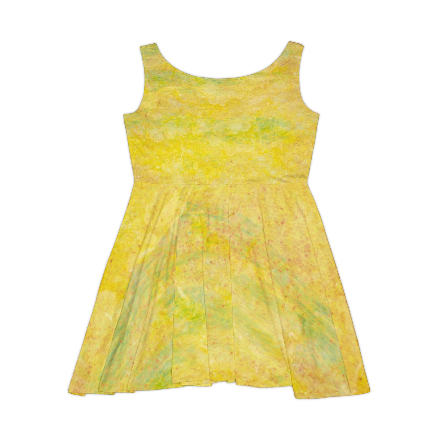 Women's Skater Dress (yellow paint)