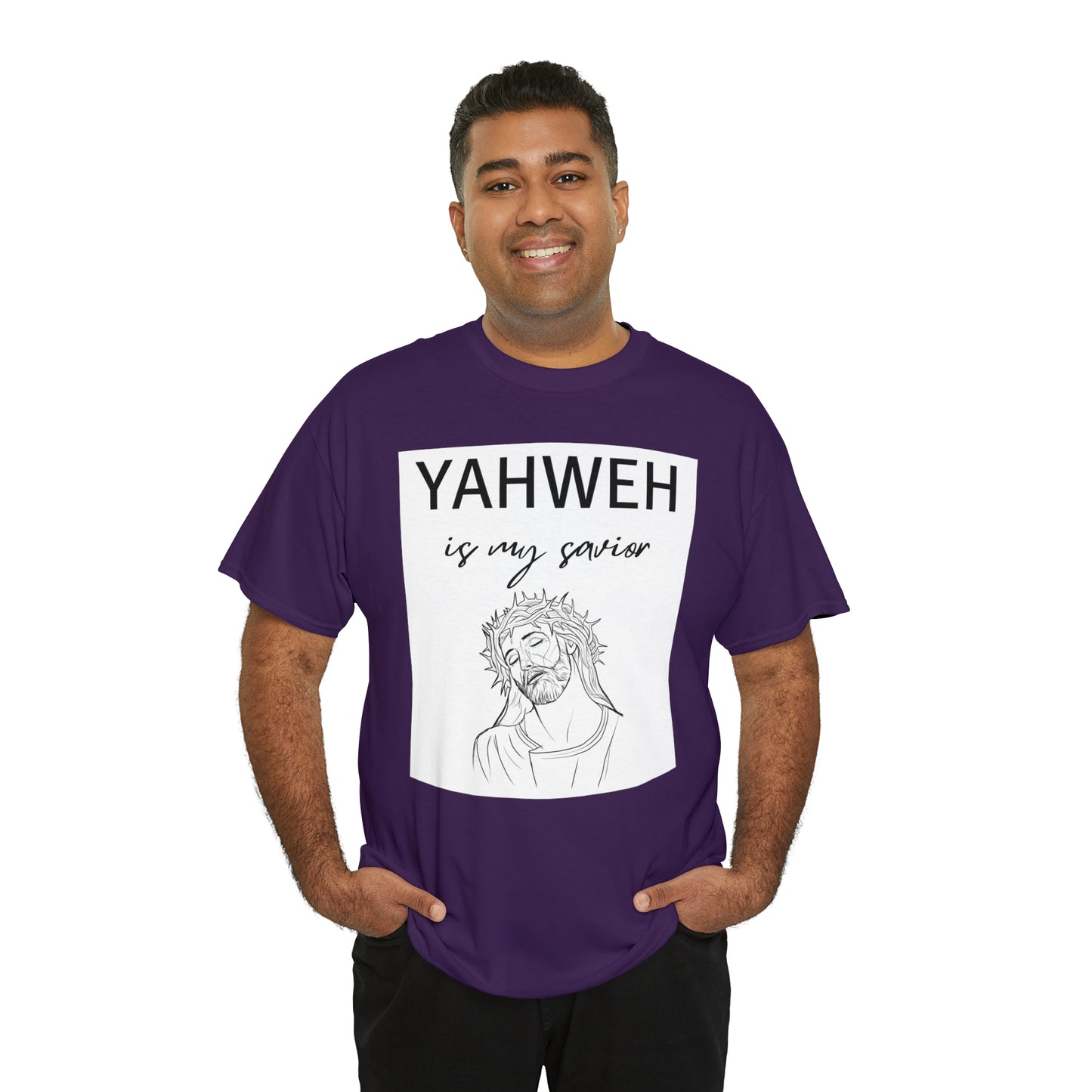 Unisex Tee (Yahweh Is My Savior) with Jesus design