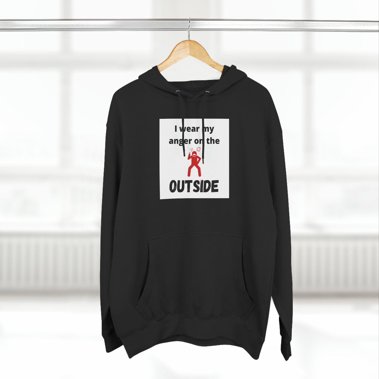 Men’s Pullover Hoodie (I wear my anger on the outside)