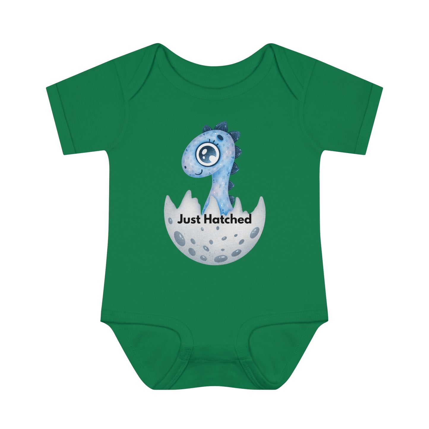 Boy Baby Onesie (just hatched dinosaur)