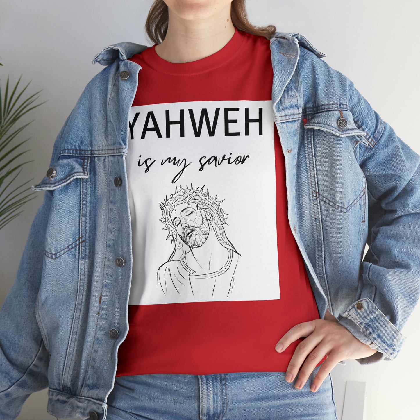 Unisex Tee (Yahweh Is My Savior) with Jesus design