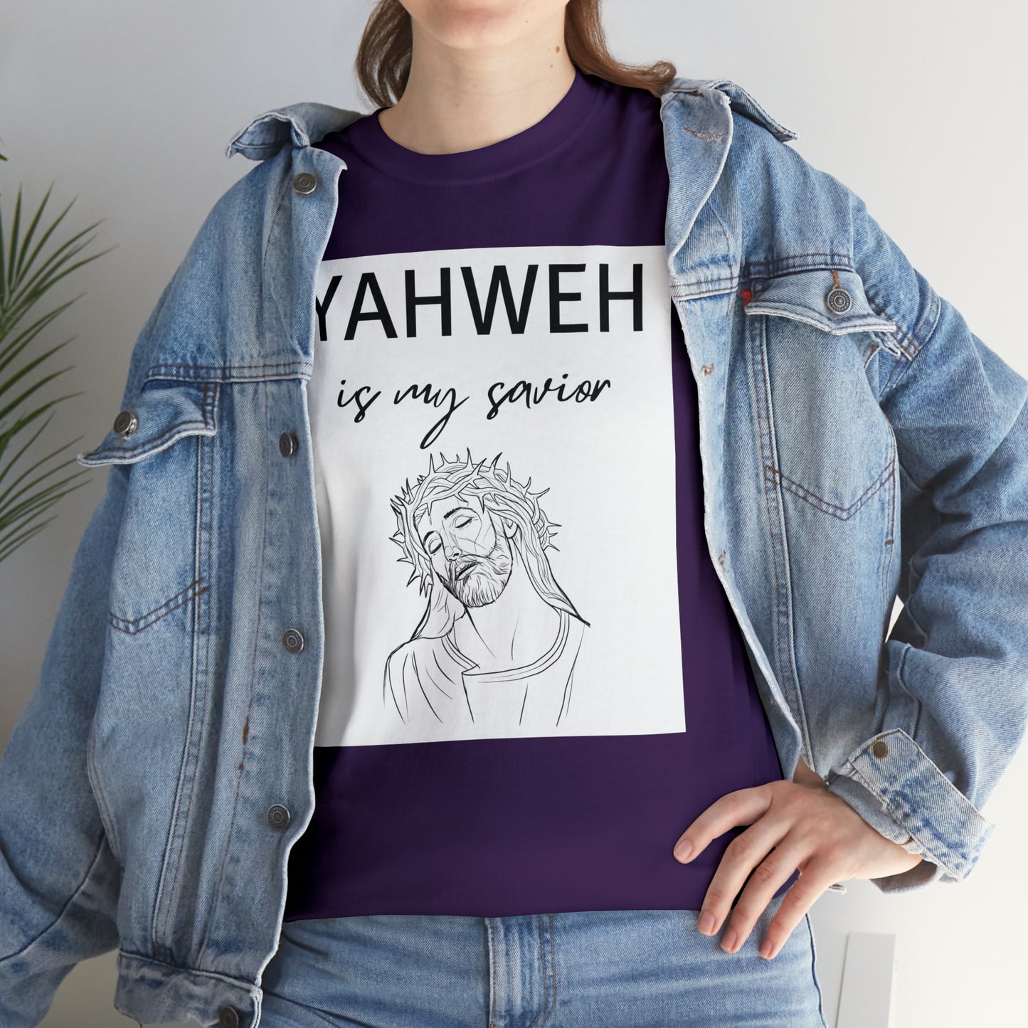 Unisex Tee (Yahweh Is My Savior) with Jesus design