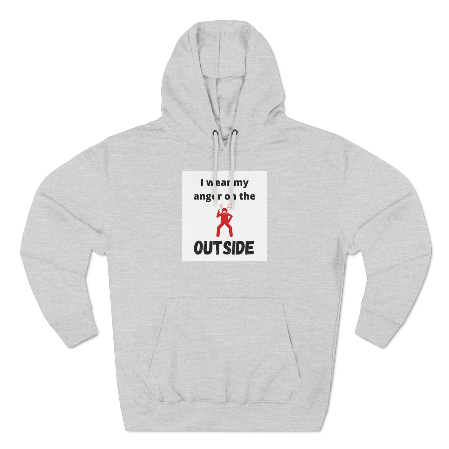 Men’s Pullover Hoodie (I wear my anger on the outside)