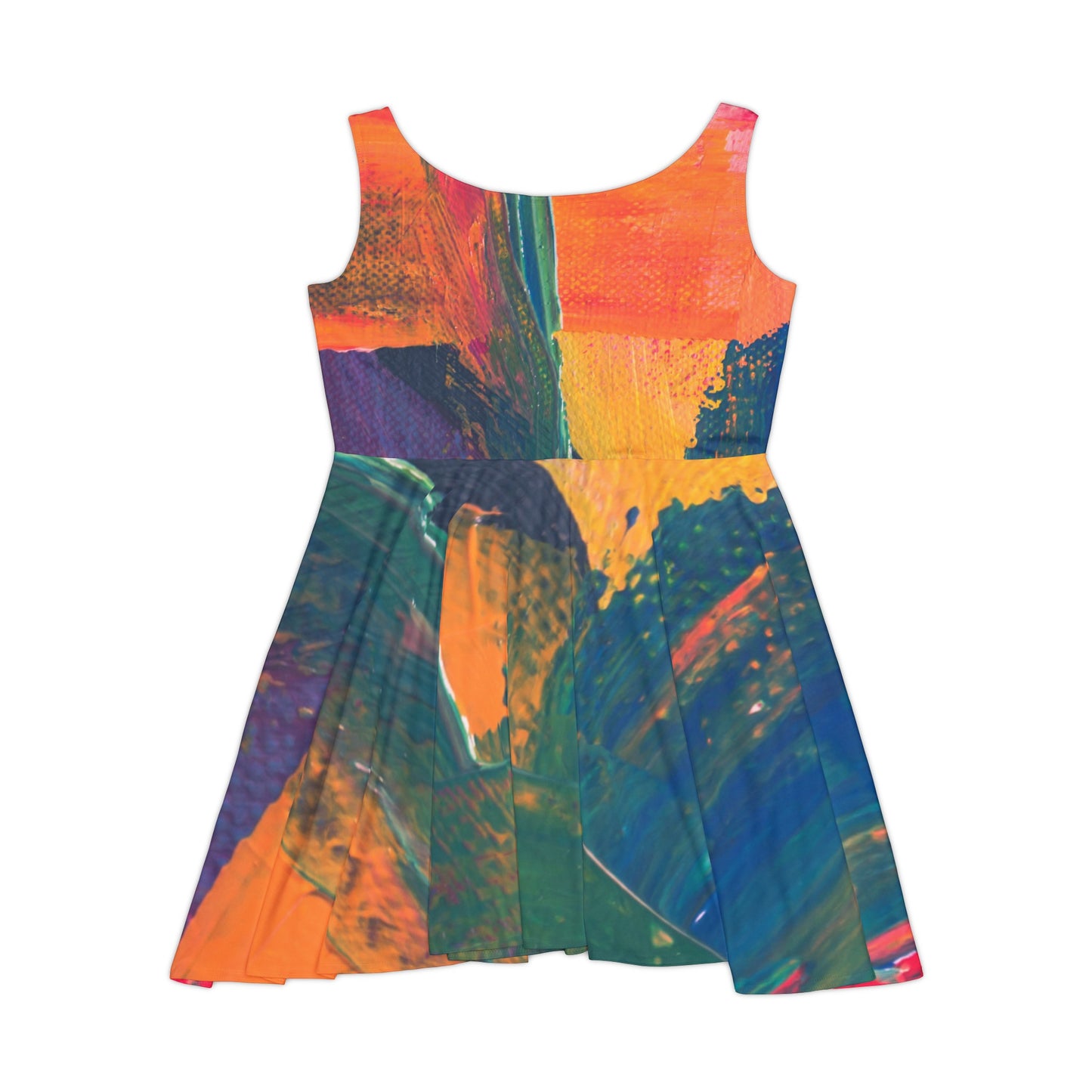 Women's Skater Dress (mixed paint)