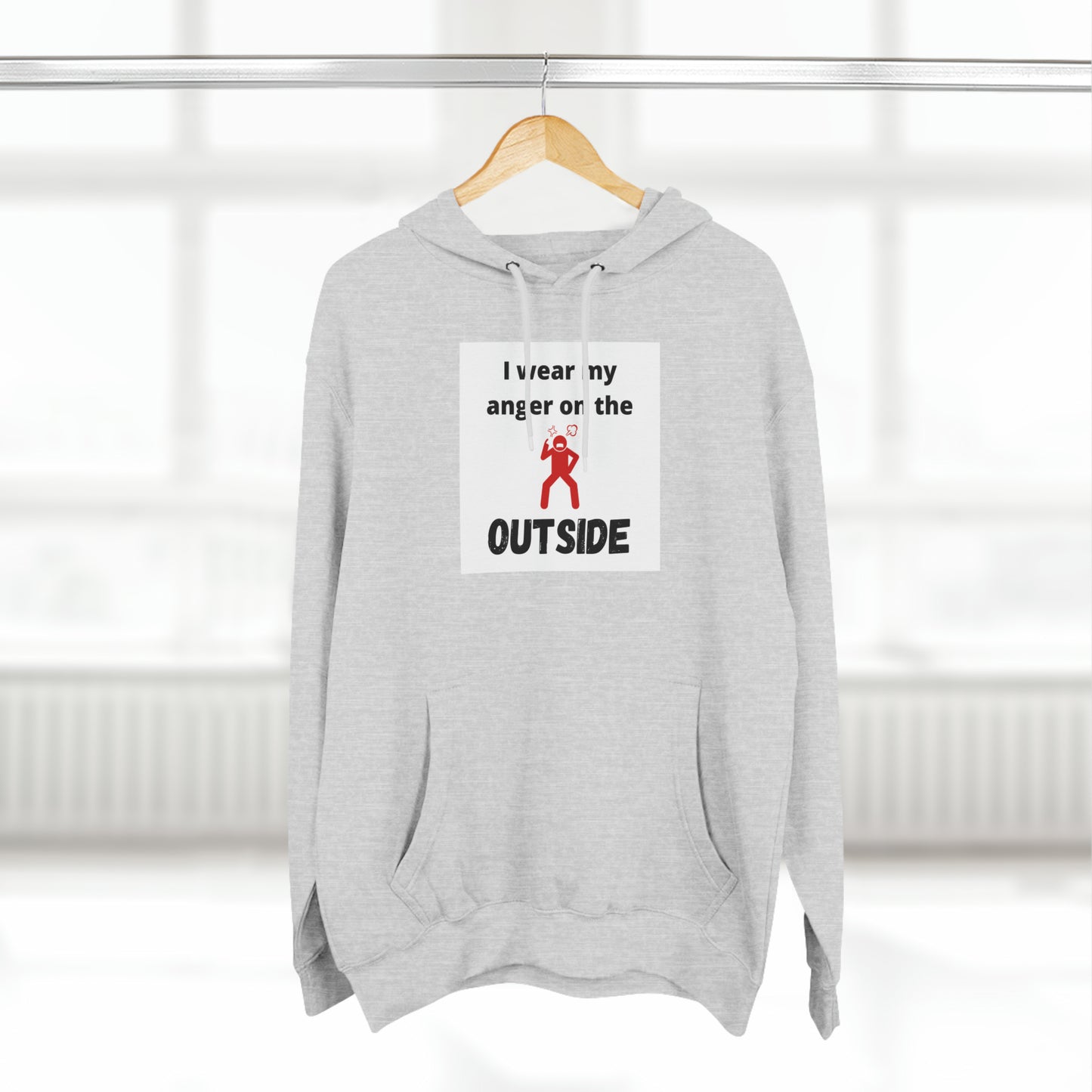 Men’s Pullover Hoodie (I wear my anger on the outside)