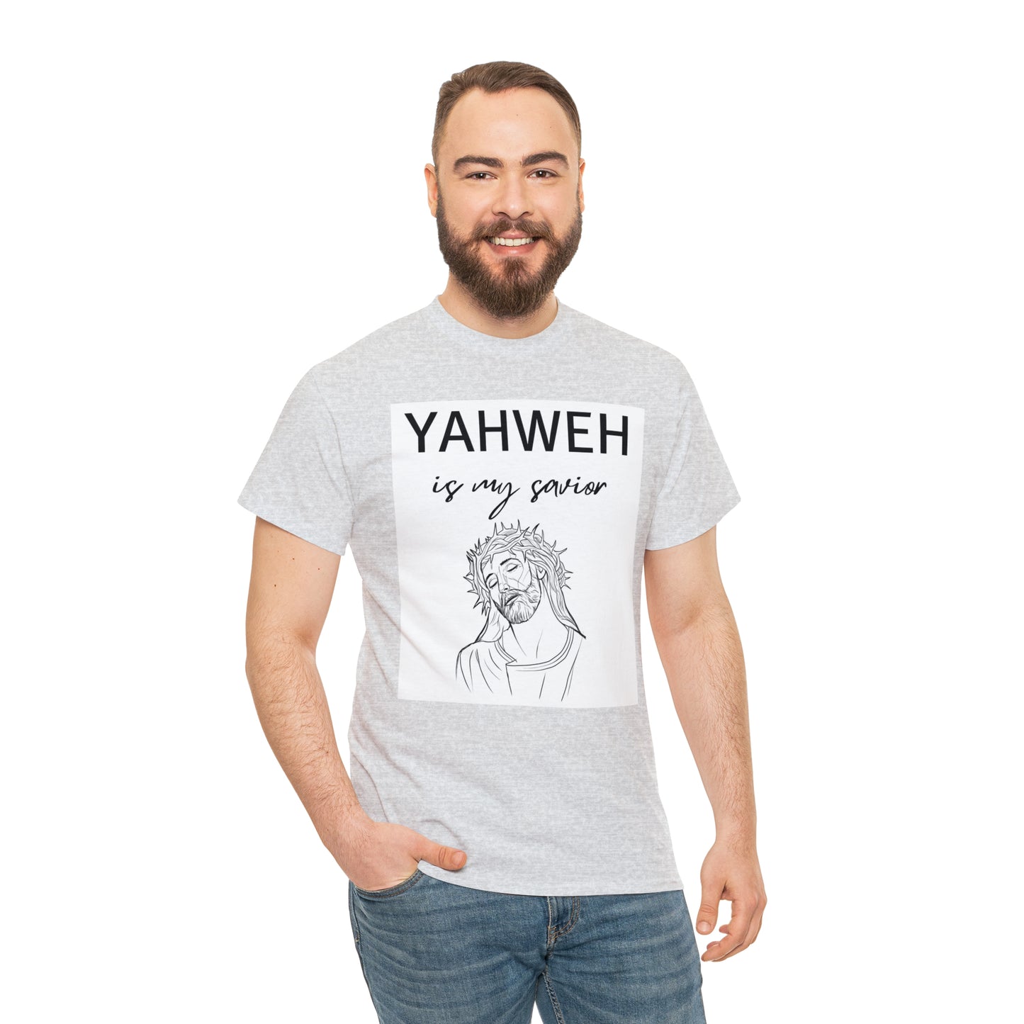 Unisex Tee (Yahweh Is My Savior) with Jesus design