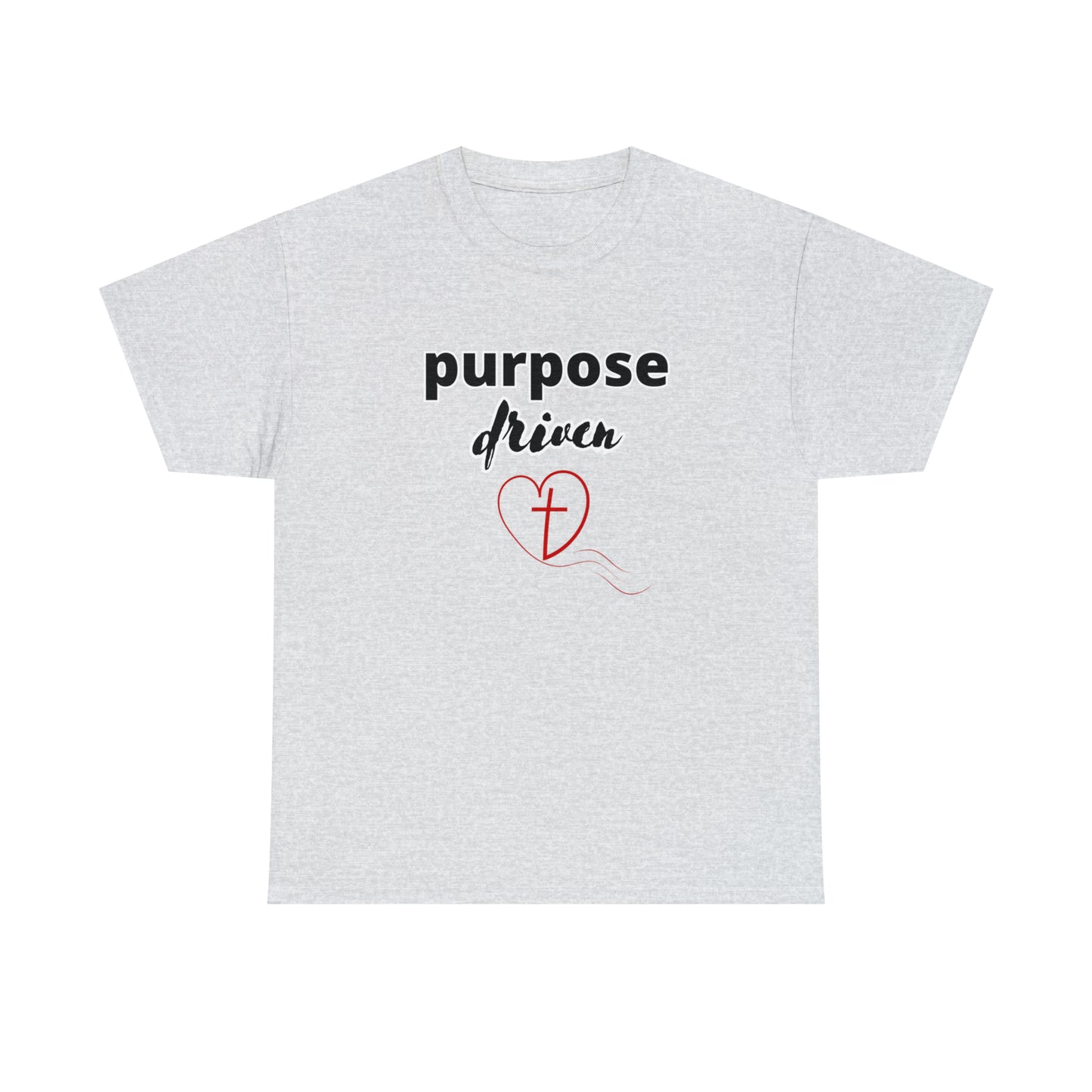 Unisex Cotton T-Shirt (purpose driven heart with a cross)