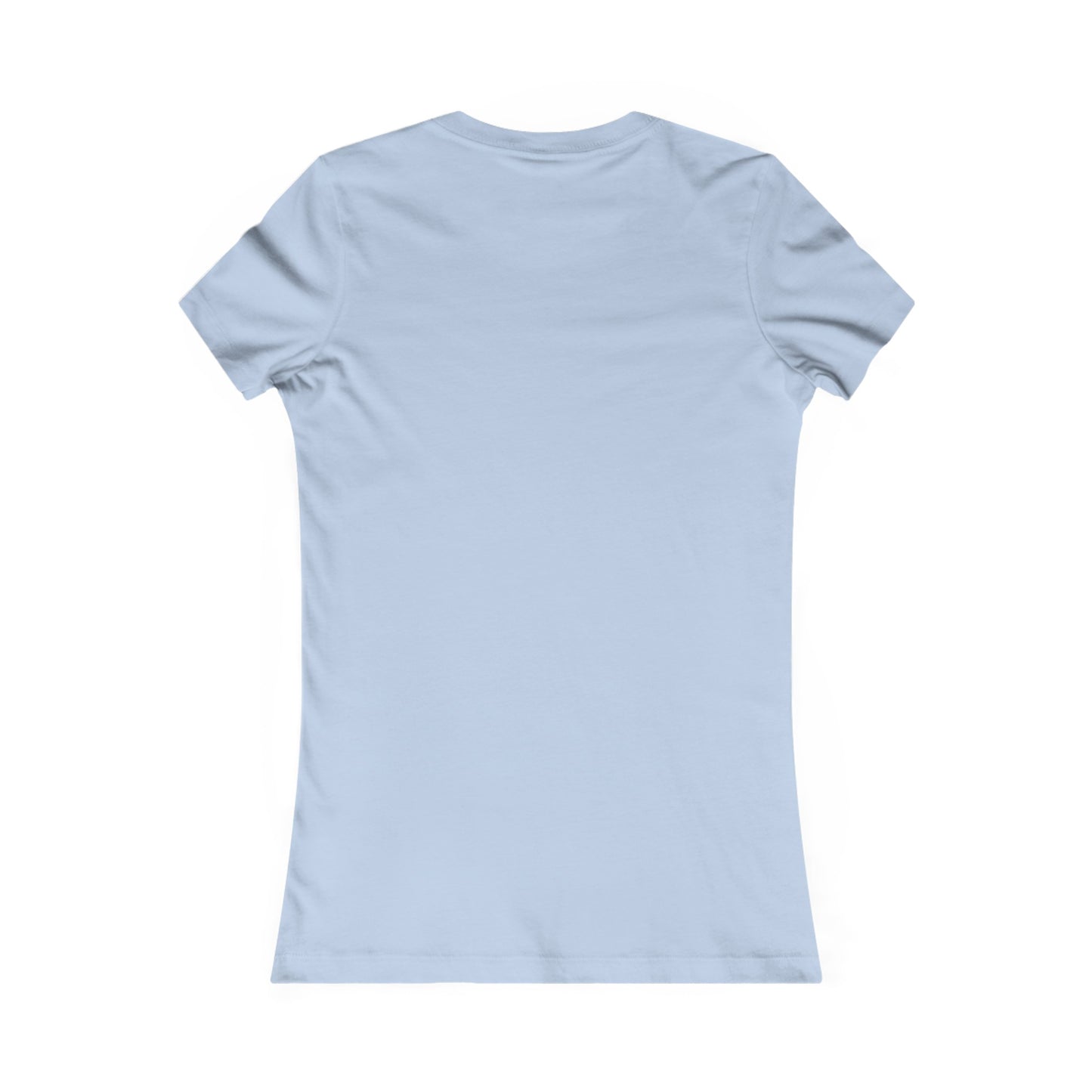 Saved Woman’s T-Shirt (with a blue and white cross)