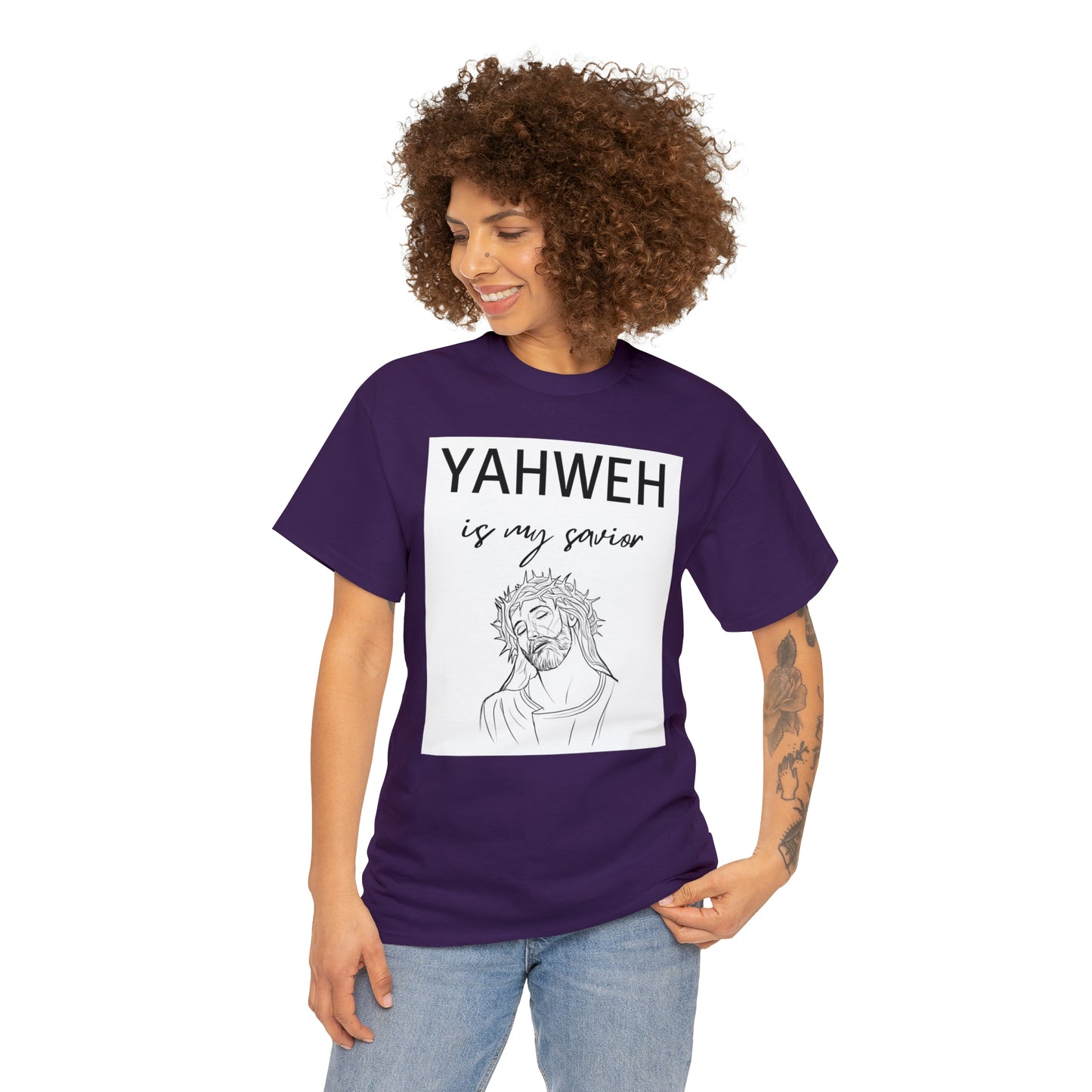 Unisex Tee (Yahweh Is My Savior) with Jesus design