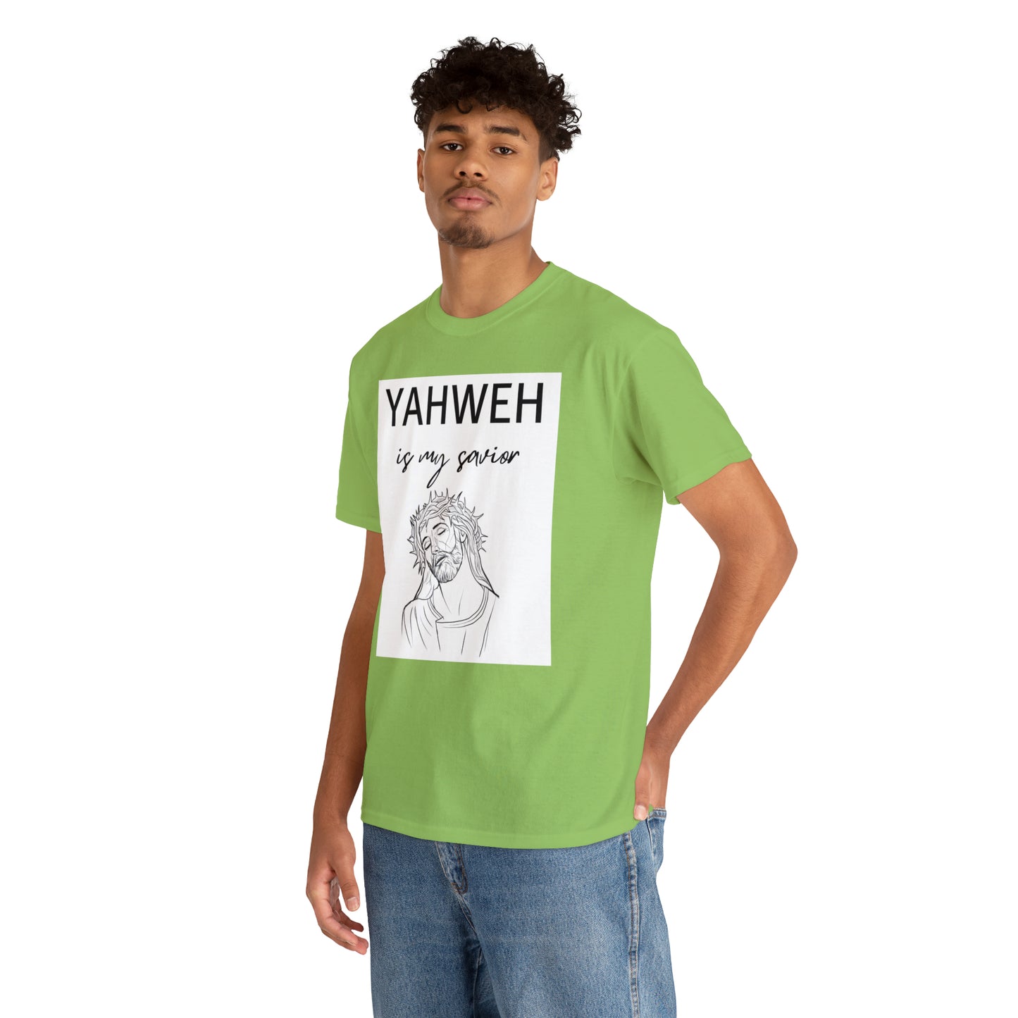 Unisex Tee (Yahweh Is My Savior) with Jesus design