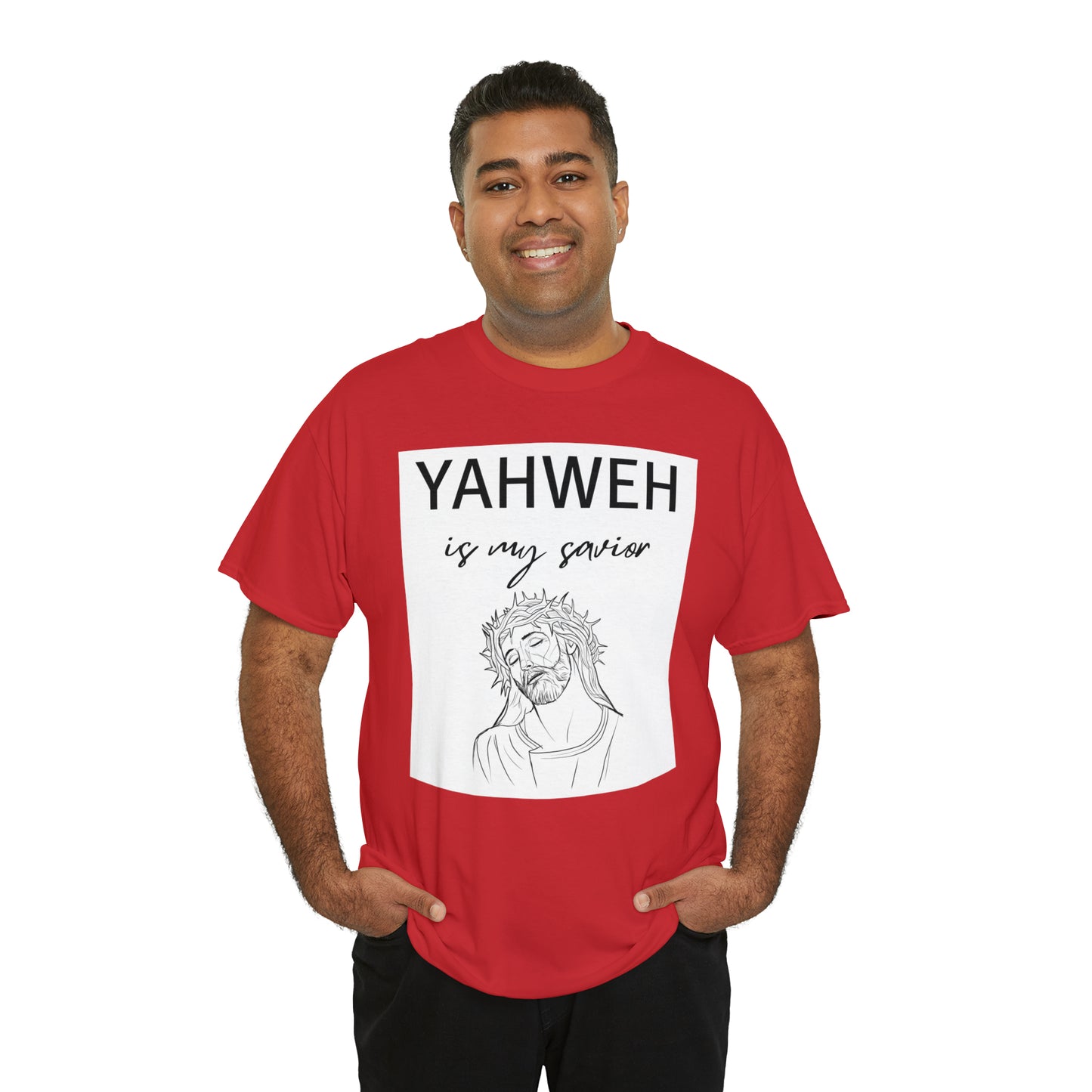 Unisex Tee (Yahweh Is My Savior) with Jesus design