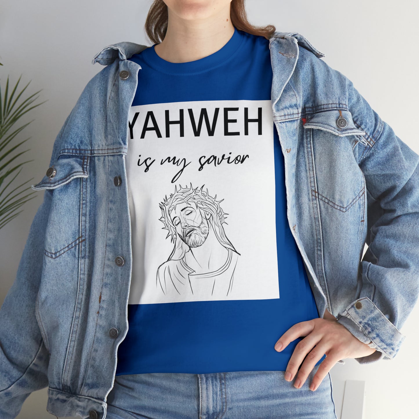 Unisex Tee (Yahweh Is My Savior) with Jesus design