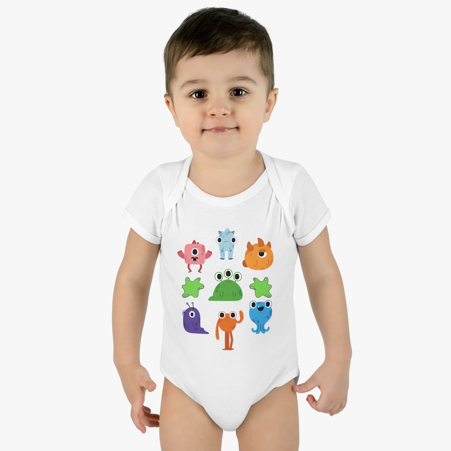 Halloween Monsters Baby Bodysuit (unisex)