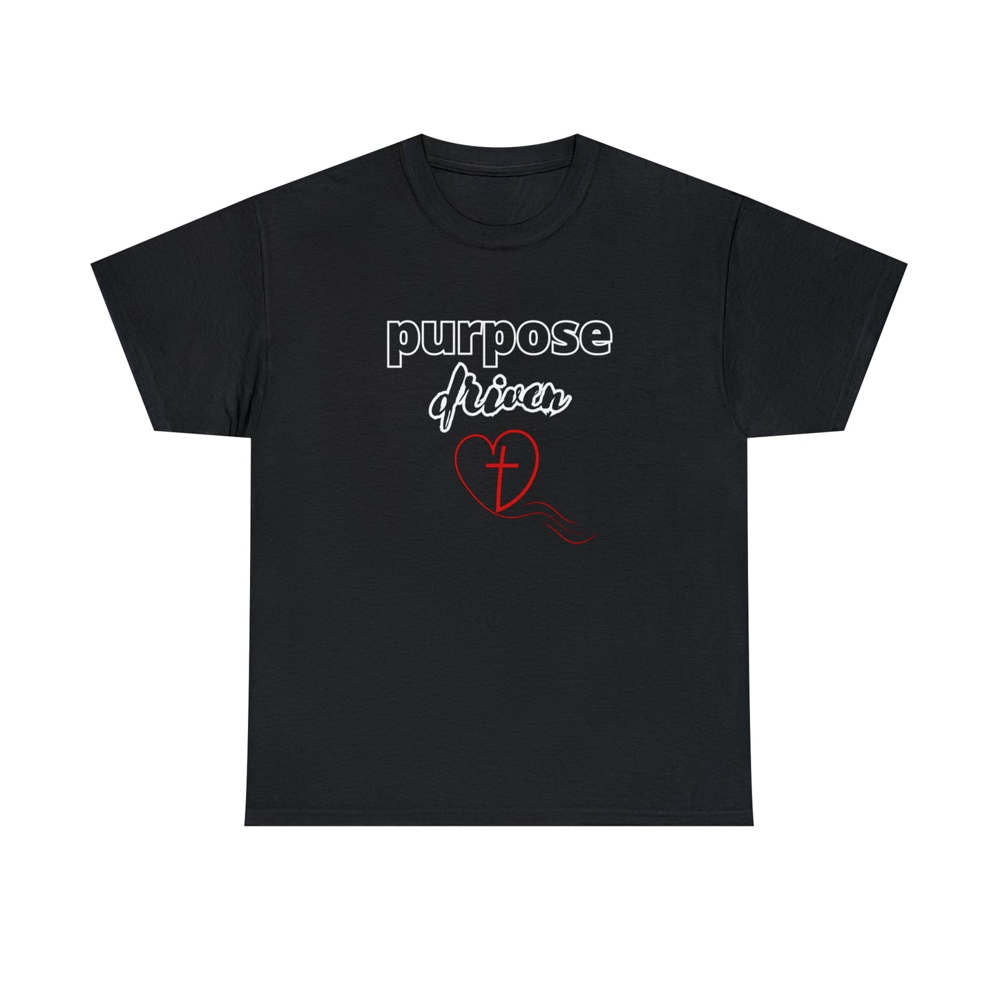 Unisex Cotton T-Shirt (purpose driven heart with a cross)