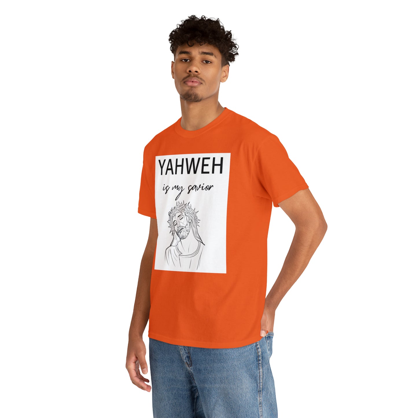 Unisex Tee (Yahweh Is My Savior) with Jesus design