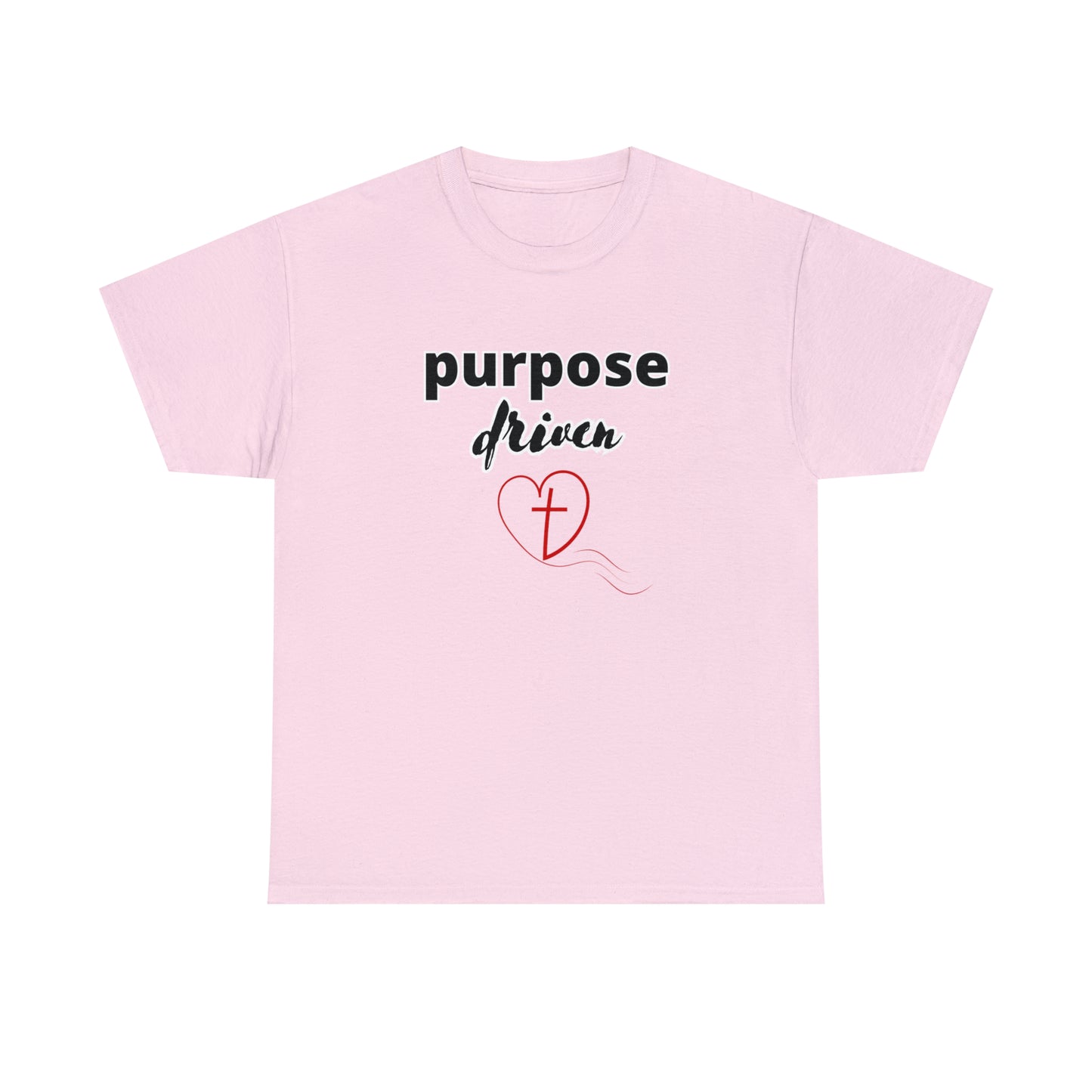 Unisex Cotton T-Shirt (purpose driven heart with a cross)