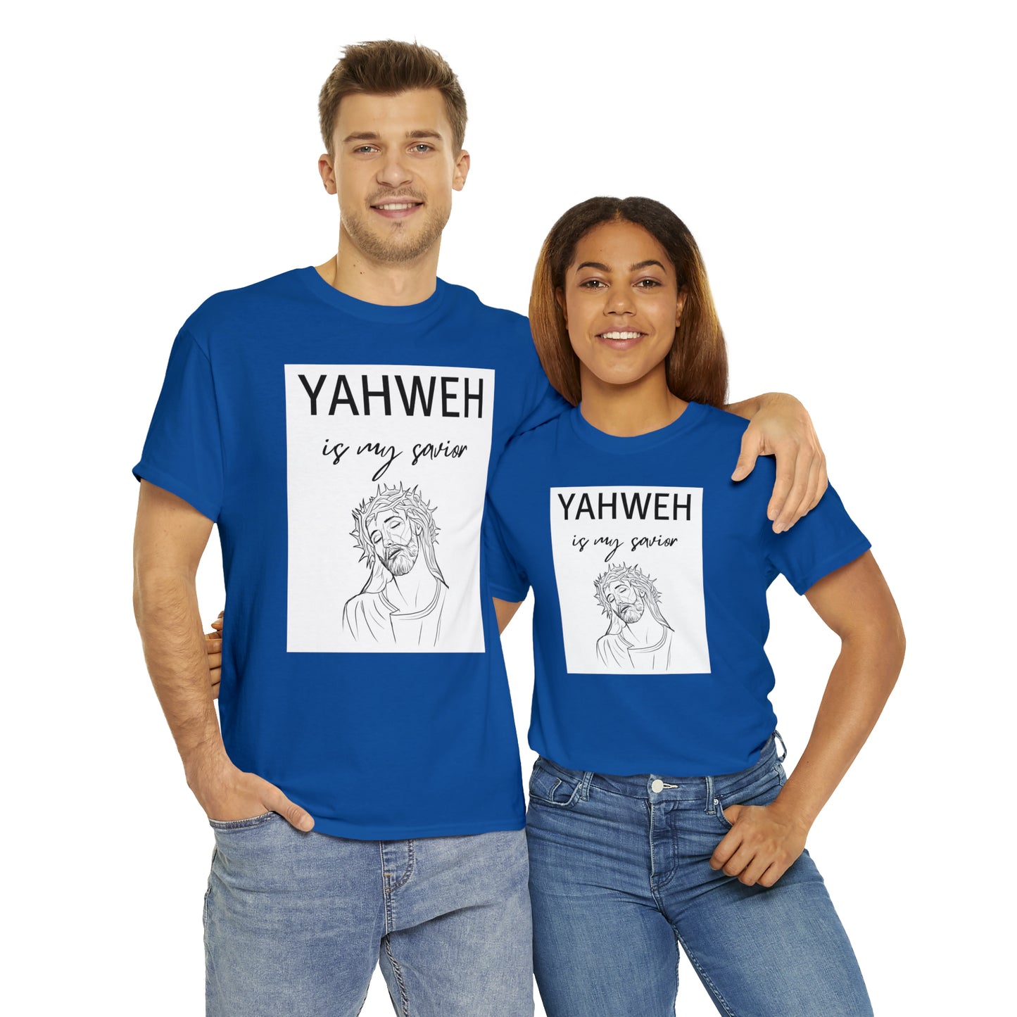 Unisex Tee (Yahweh Is My Savior) with Jesus design