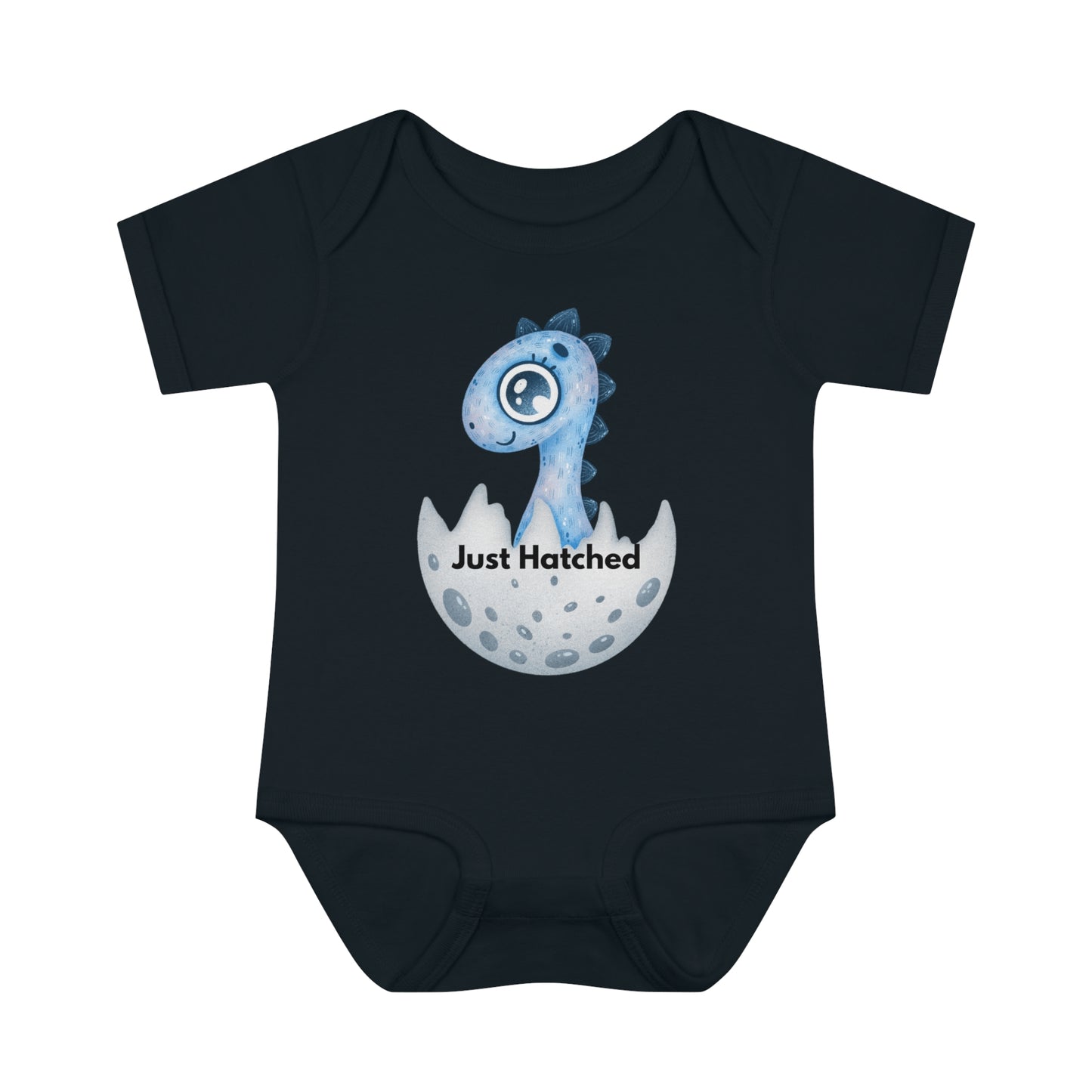 Boy Baby Onesie (just hatched dinosaur)