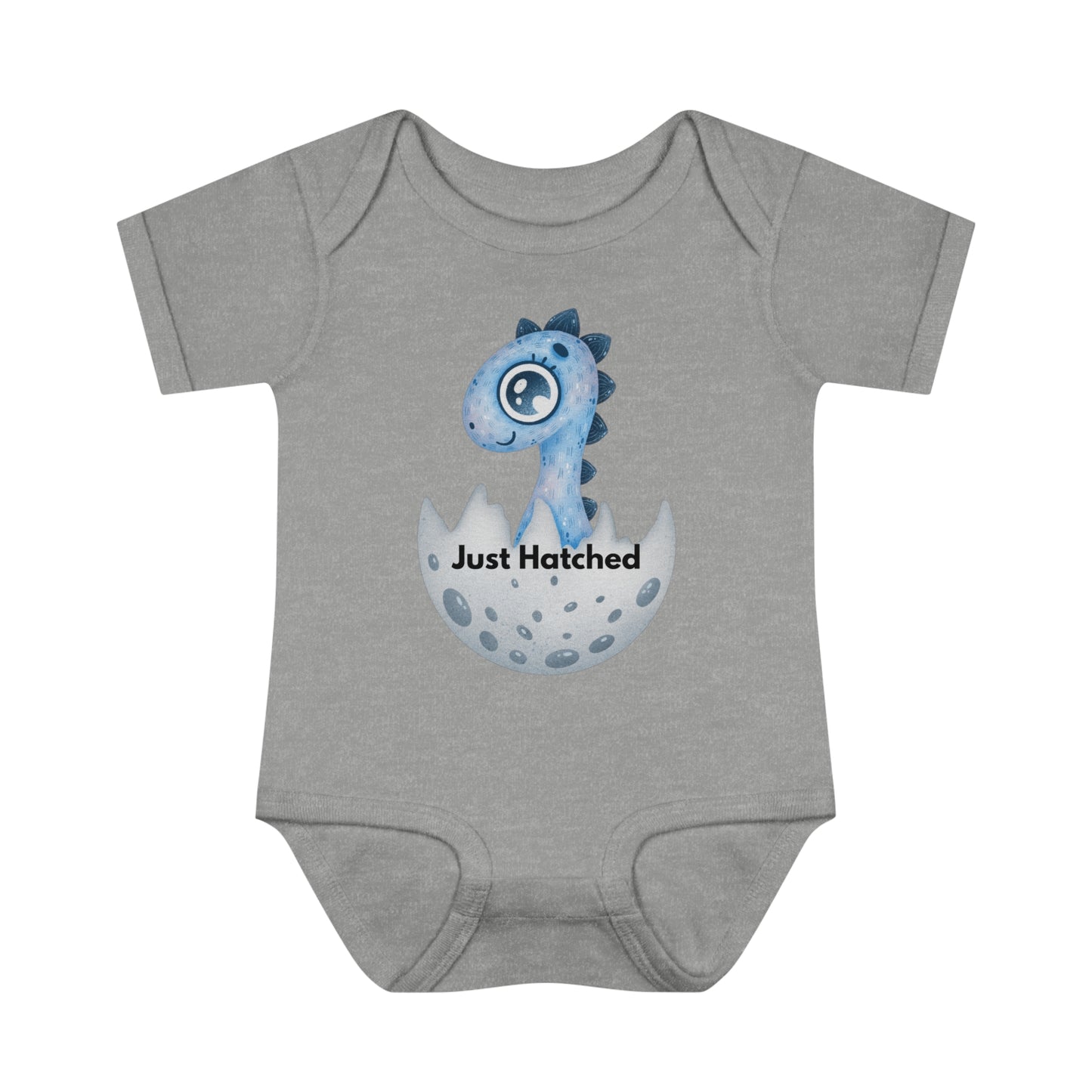 Boy Baby Onesie (just hatched dinosaur)