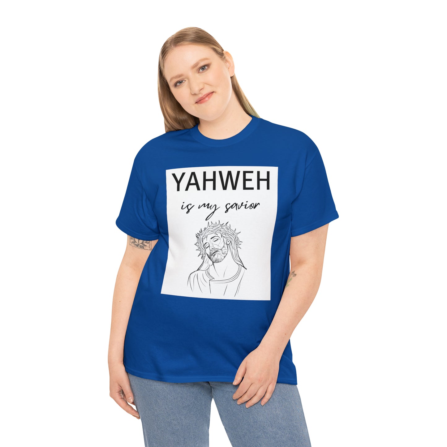 Unisex Tee (Yahweh Is My Savior) with Jesus design