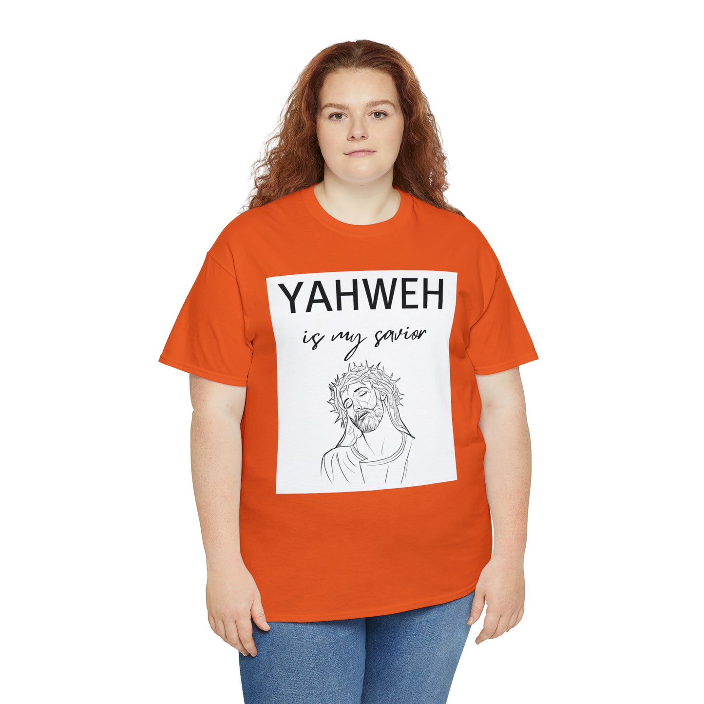 Unisex Tee (Yahweh Is My Savior) with Jesus design