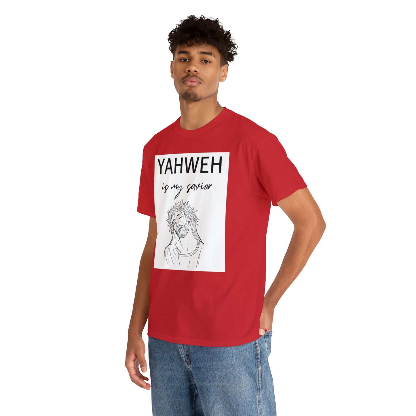 Unisex Tee (Yahweh Is My Savior) with Jesus design