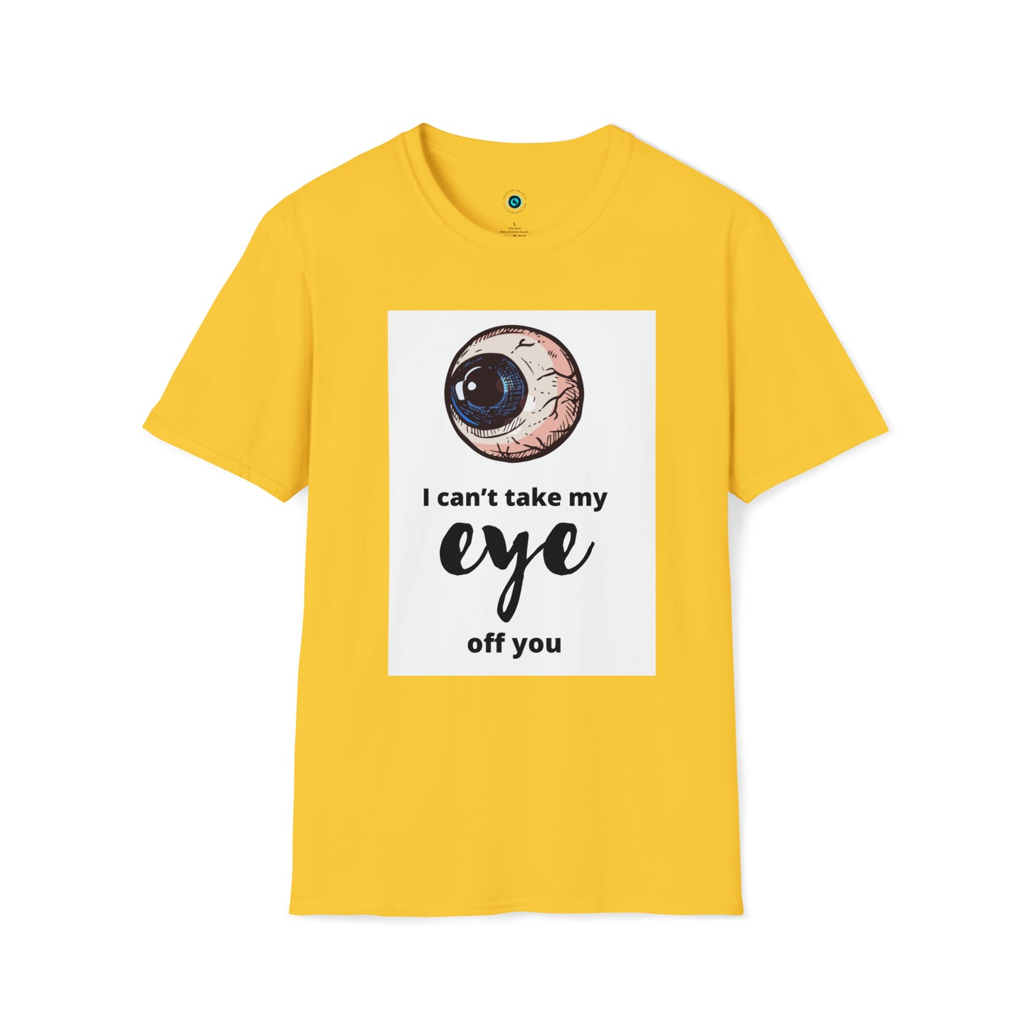 Halloween Unisex Softstyle T-Shirt (i can’t take my eye off you)